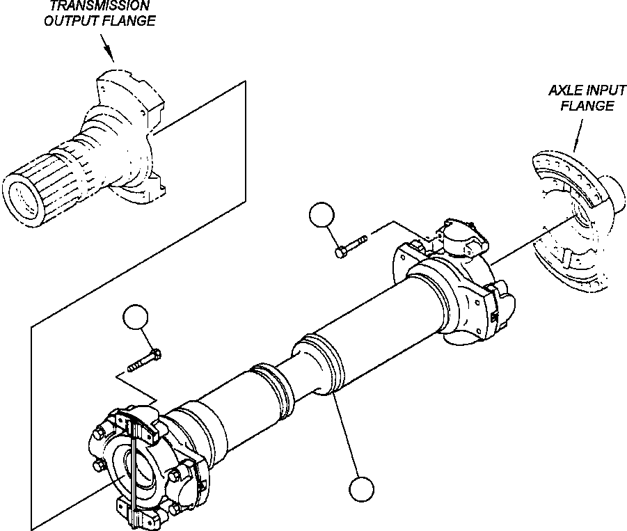 DRIVE SHAFT ASSEMBLY (SEE FIG 16013) 561-20-A1140 KOMATSU