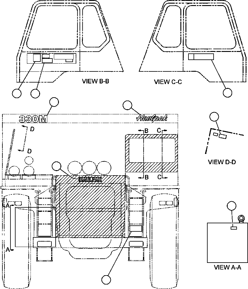 Предупреждающая табличка WA9845 KOMATSU