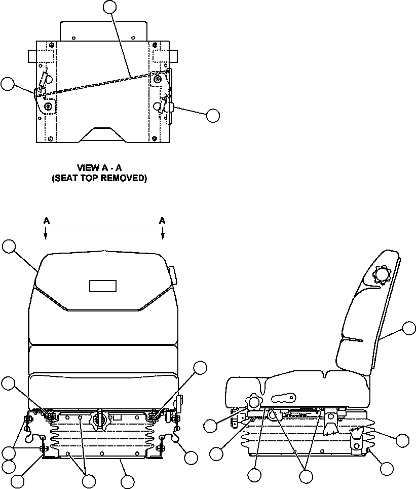 PLATE, ADAPTOR - SEAT BF2286 KOMATSU