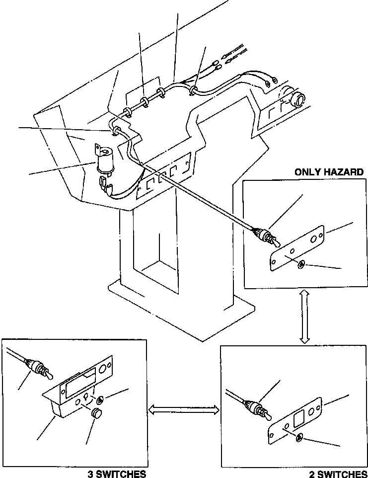 PLATE,(FOR ONLY HAZARD SWITCH) 561-85-62110 KOMATSU