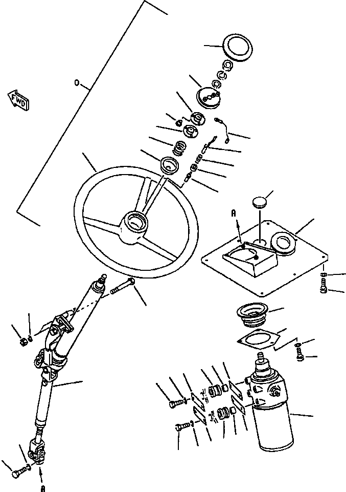 STEERING VALVE ASSM (SEE INDEX) 561-40-63301 KOMATSU