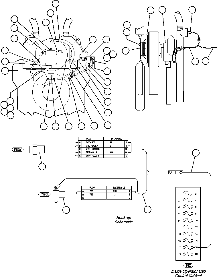 BRACKET, FAN EC6647 KOMATSU