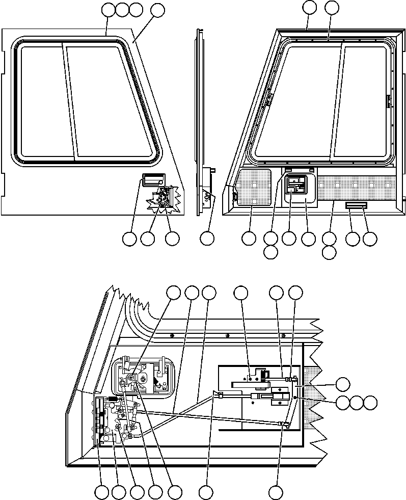 LATCH - R.H. BF4750 KOMATSU