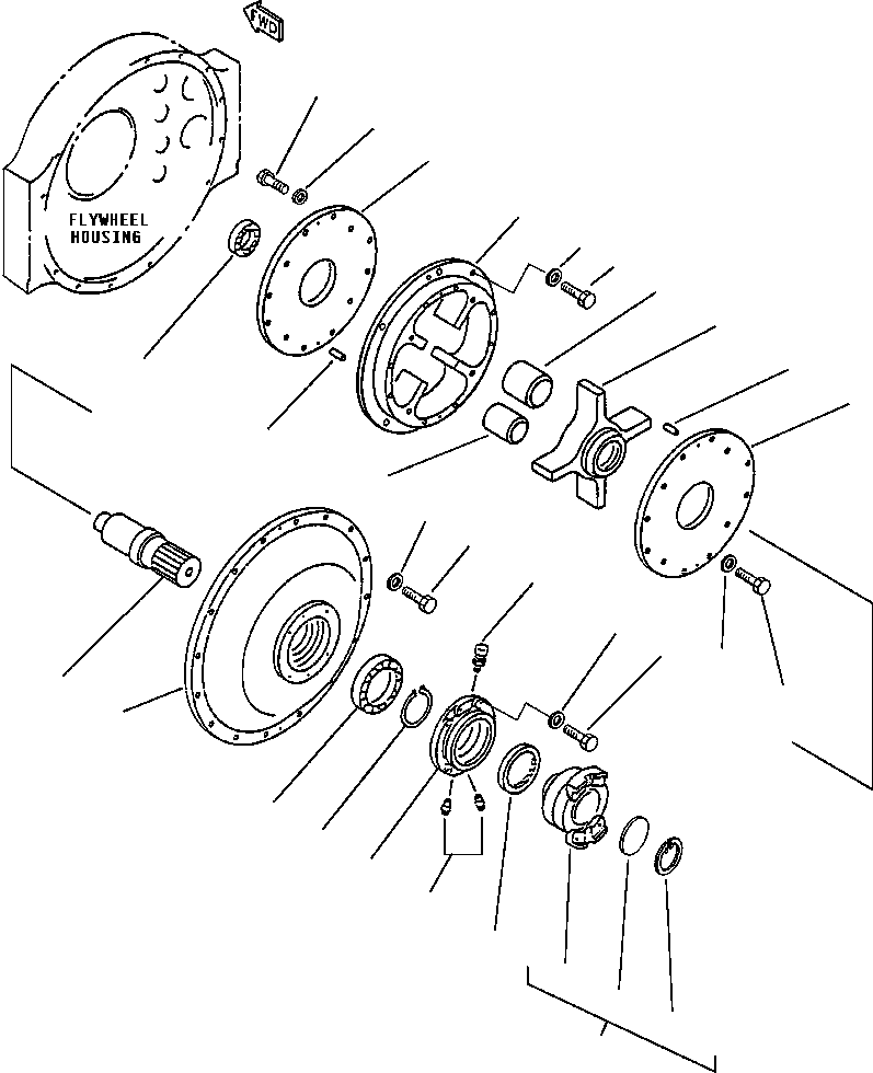 DAMPENER ASSEMBLY 561-01-X3210 KOMATSU