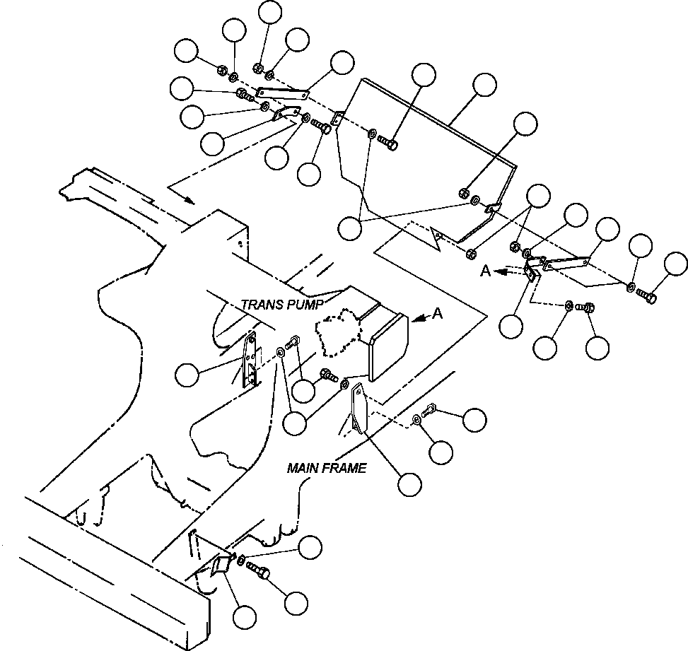 BRACKET - R.H. 561-46-A1870 KOMATSU