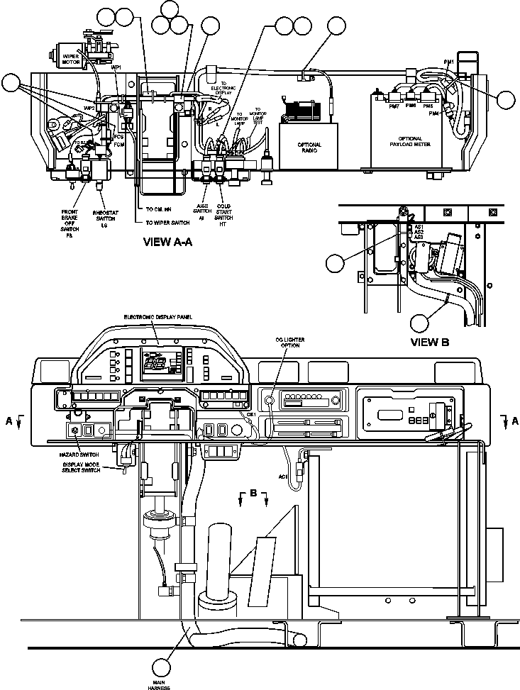 HARNESS, MAIN CAB 561-06-64312 KOMATSU