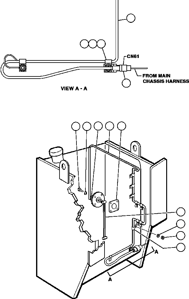 HARNESS, FUEL GAUGE 561-06-A1341 KOMATSU