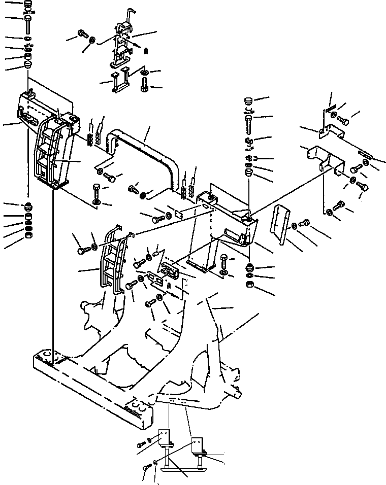 SUPPORT - L.H. 561-54-A1314 KOMATSU