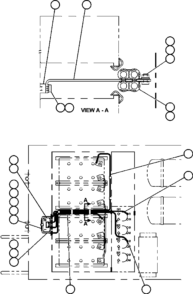 CABLE (1) CH3855 KOMATSU