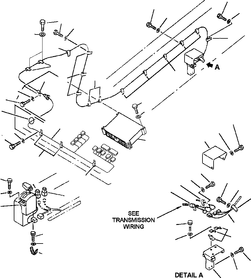 WIRING HARNESS, CONTROLLER TO TRANSMISSION 561-44-66411 KOMATSU