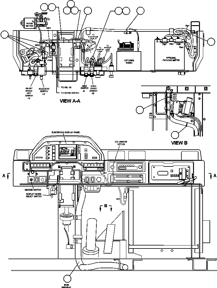 HARNESS, MAIN CAB 561-06-64311 KOMATSU