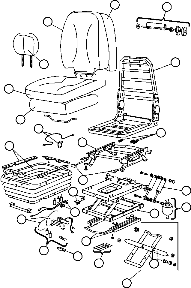 AIR SPRING KIT 421-96-0A460 KOMATSU