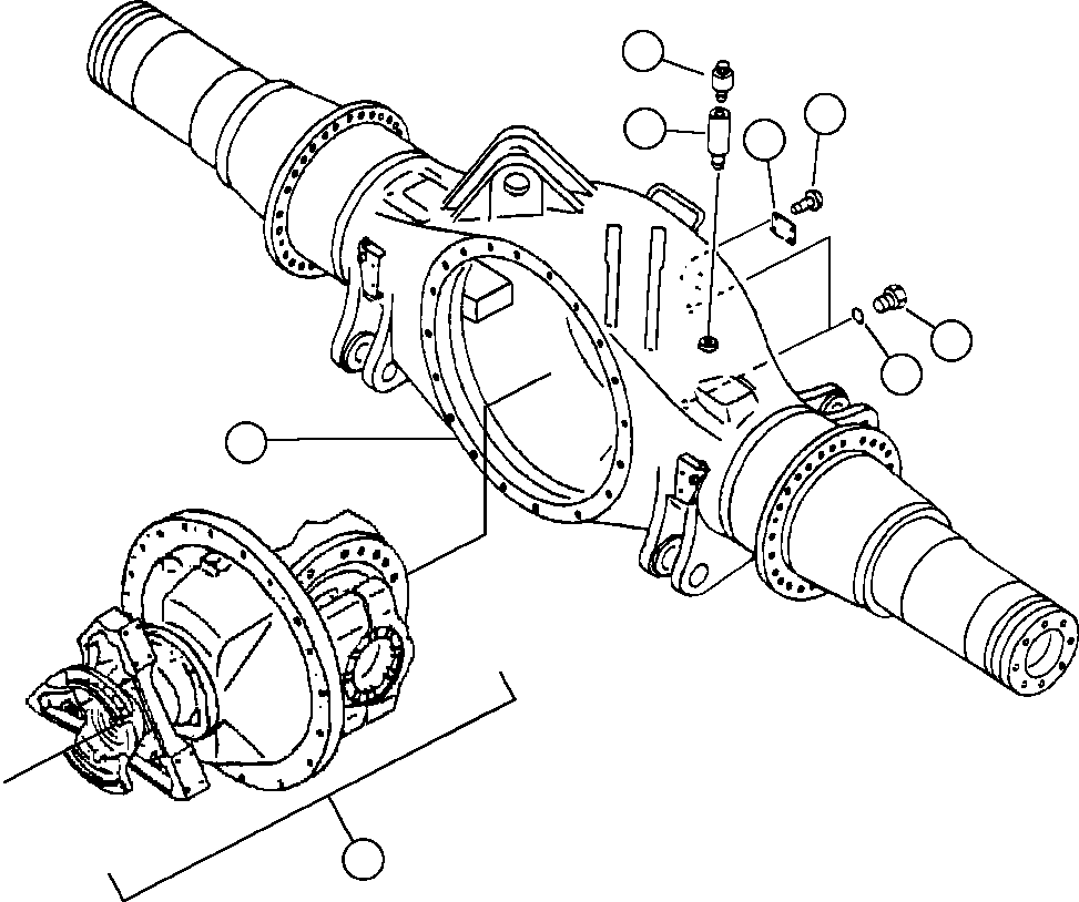 DIFFERENTIAL ASSEMBLY (SEE INDEX) 561-22-69100 KOMATSU