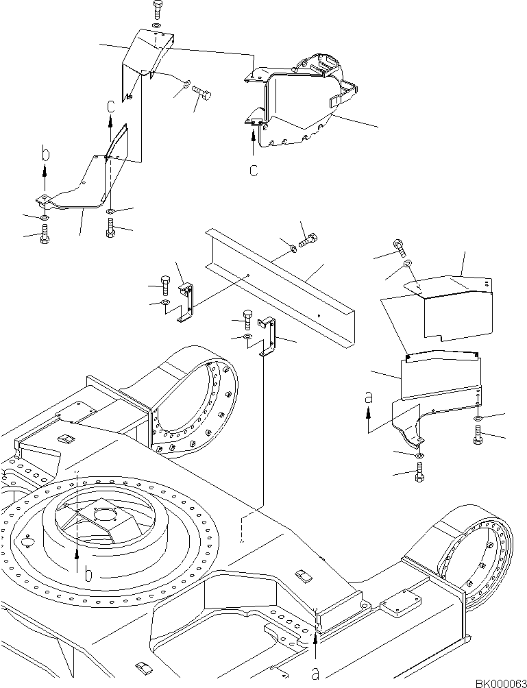 Guard(Travel Motor Guard) (209-30-77640) KOMATSU