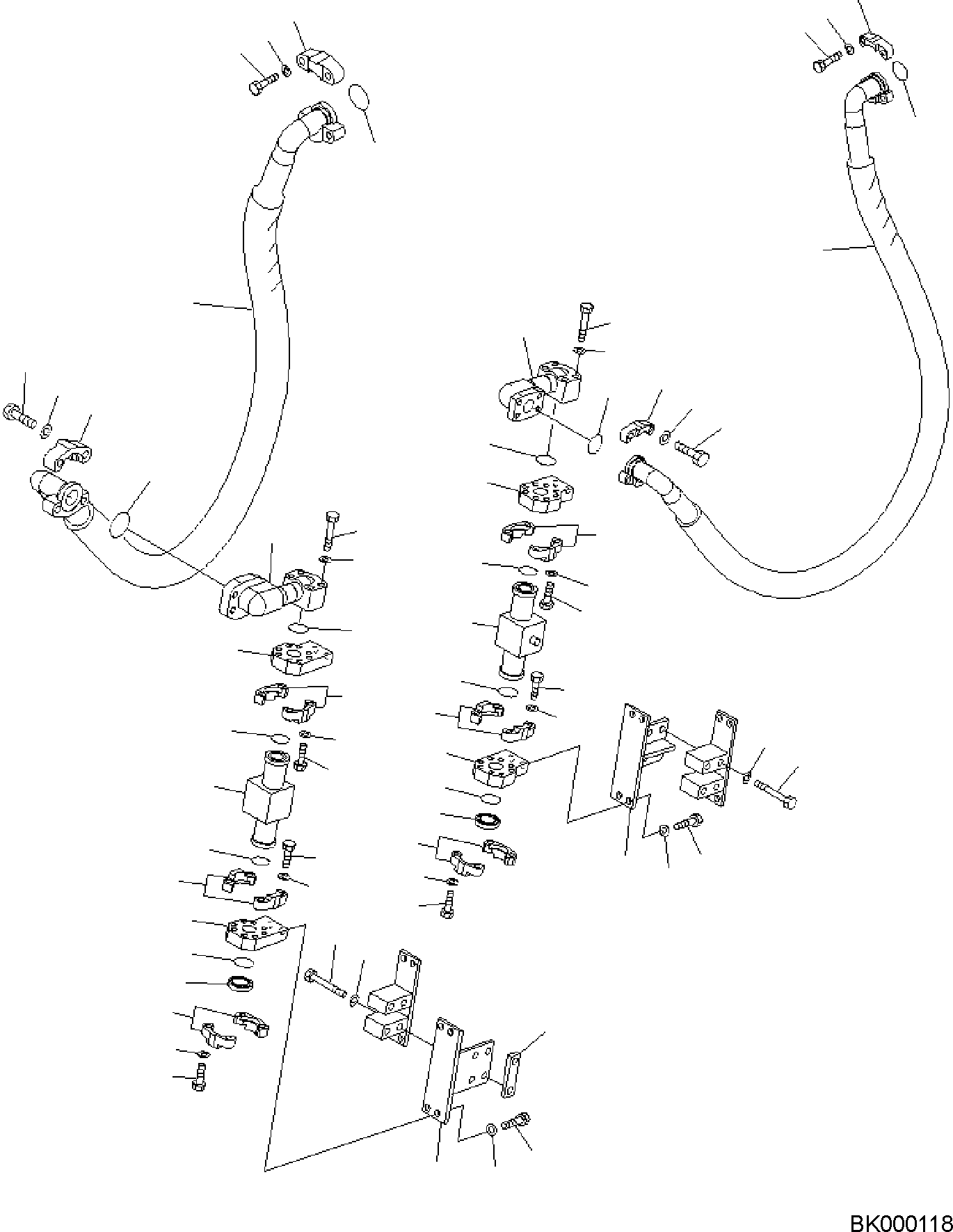 Hose, R.H. 206-62-K4770 KOMATSU