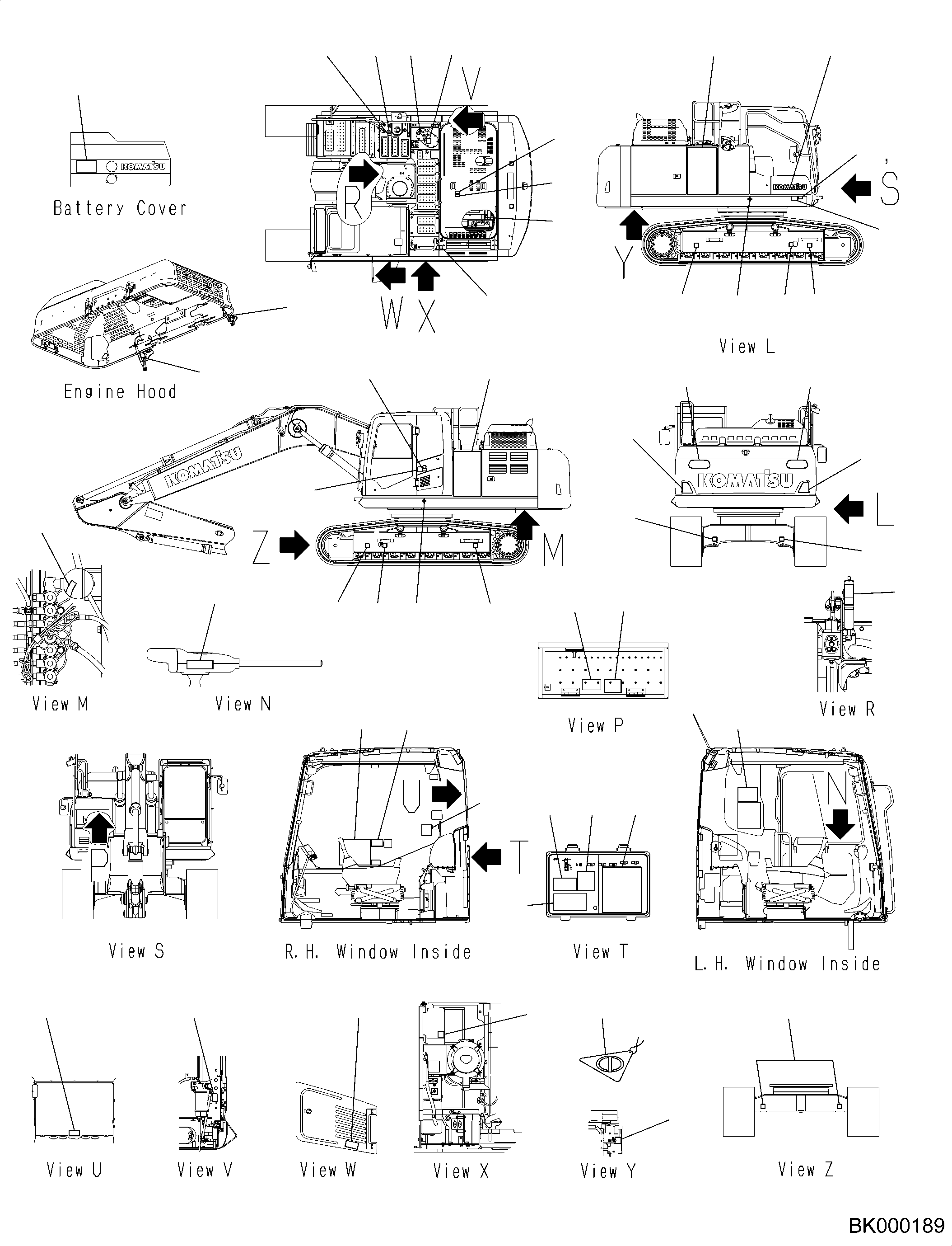 Plate, Noise Level, for EU 09696-50067 KOMATSU