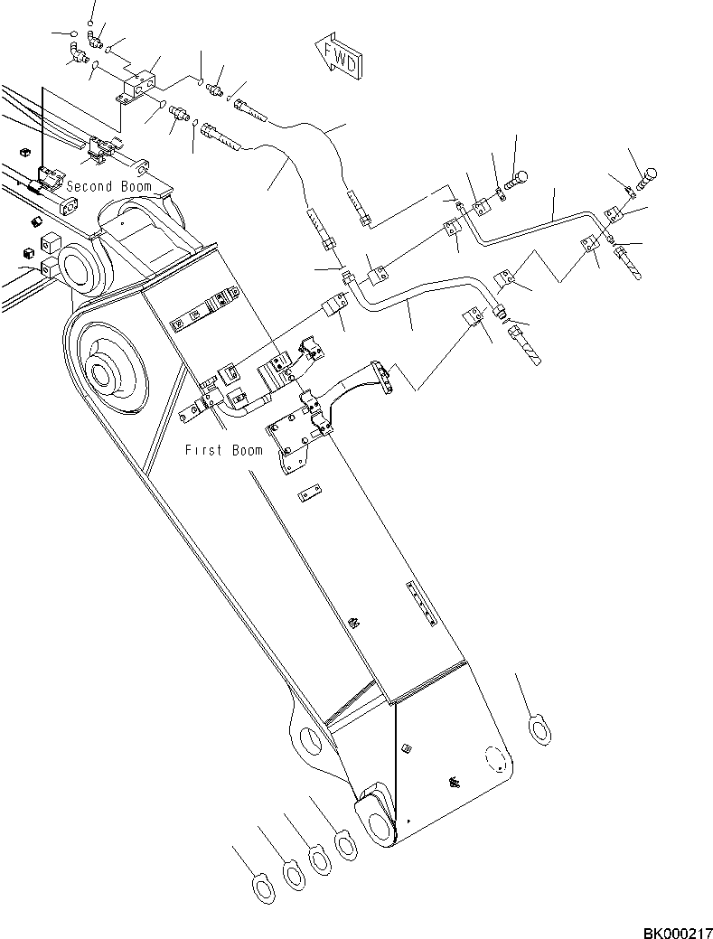 Кронштейн 22U-62-28310 KOMATSU