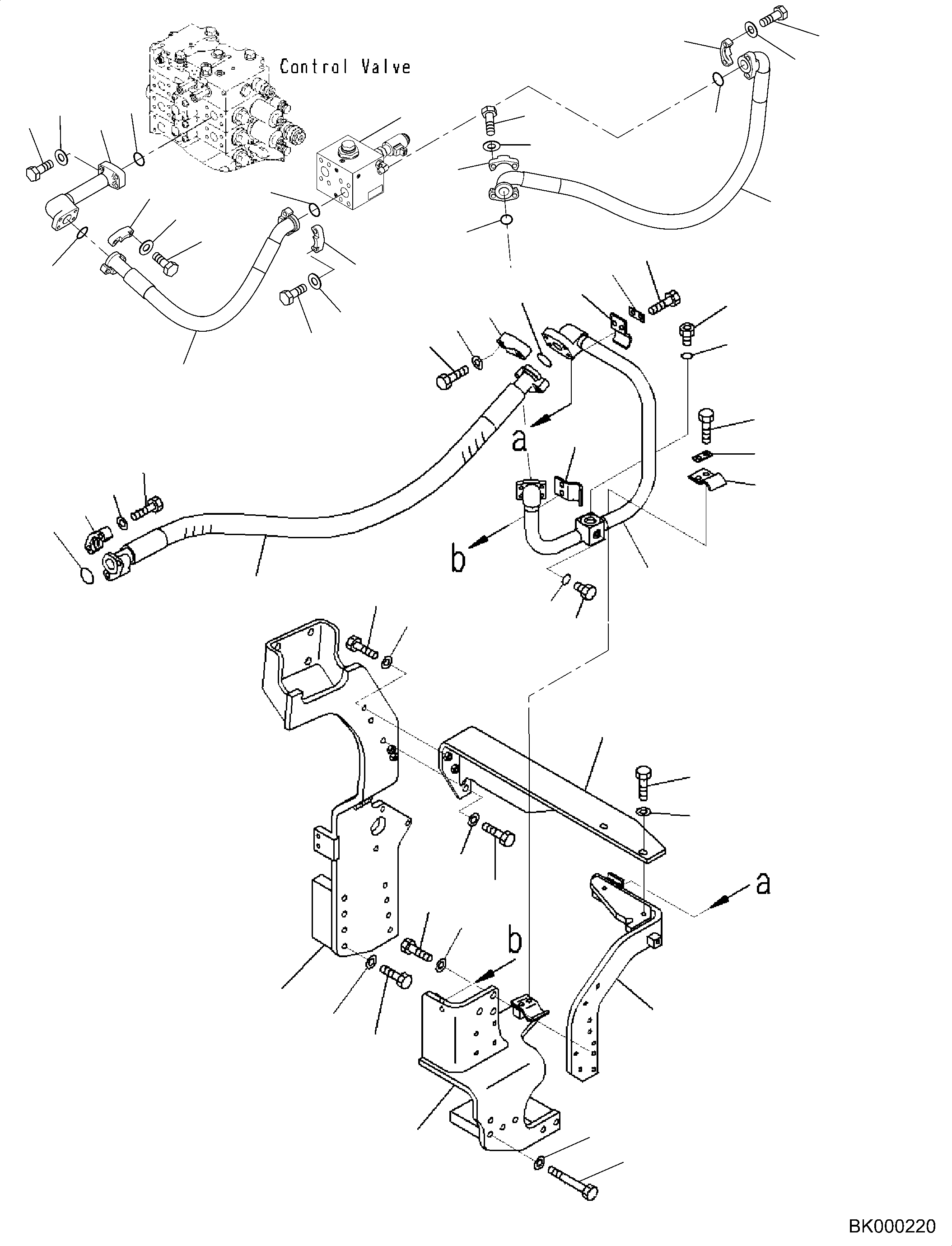 Шланг фланцевого типа 07083-010A7 KOMATSU