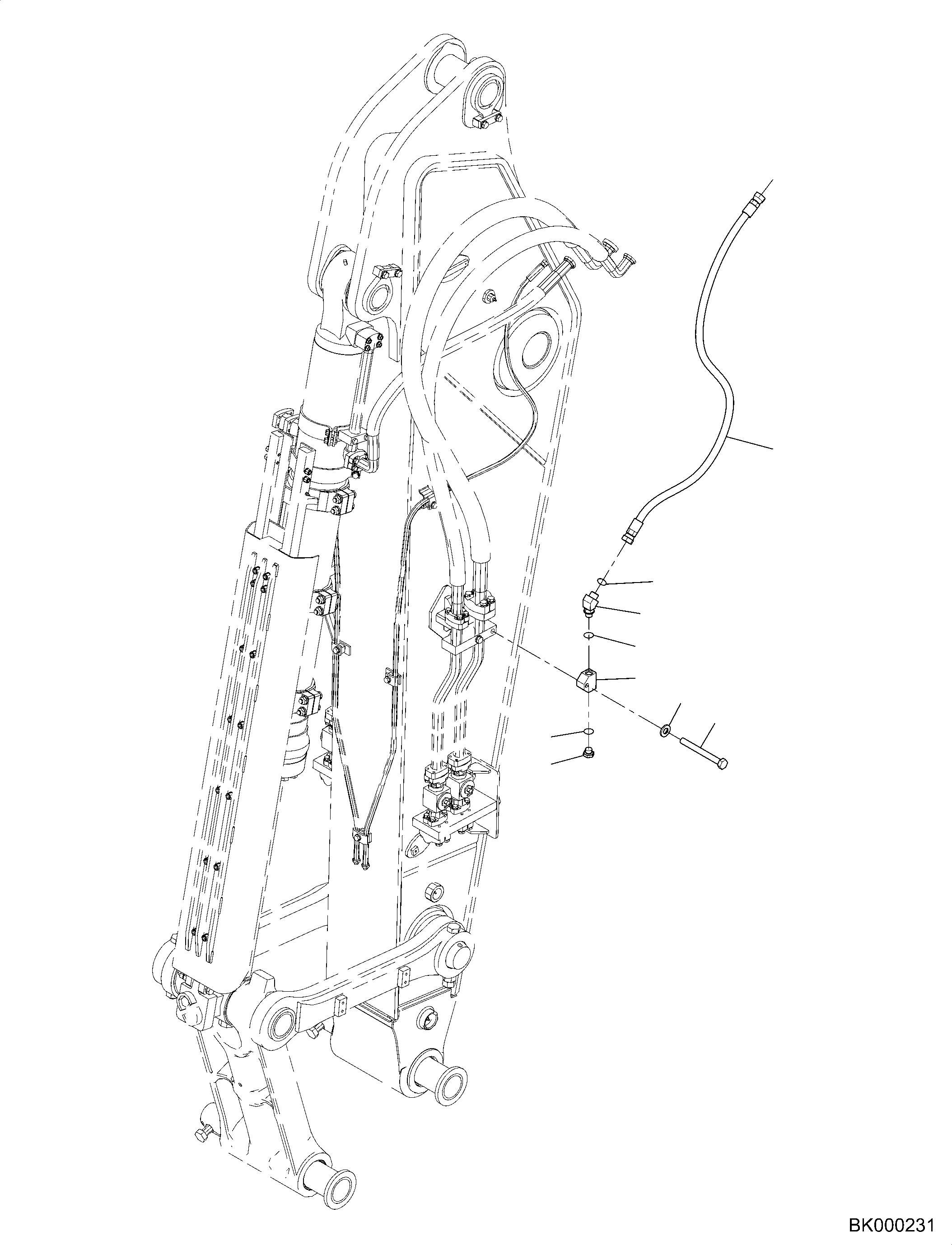 Шланг 02774-20515 KOMATSU