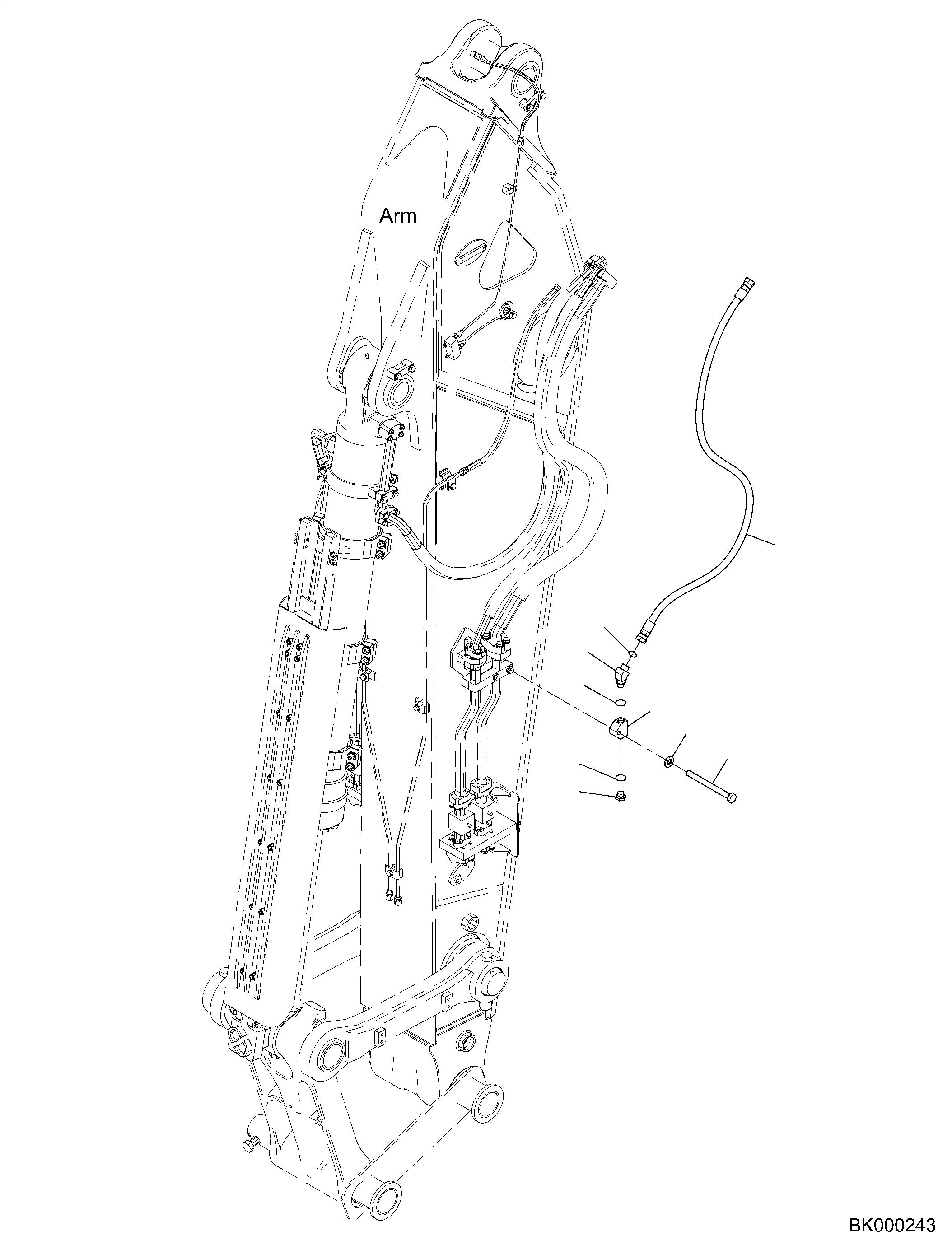 Шланг 02774-20518 KOMATSU