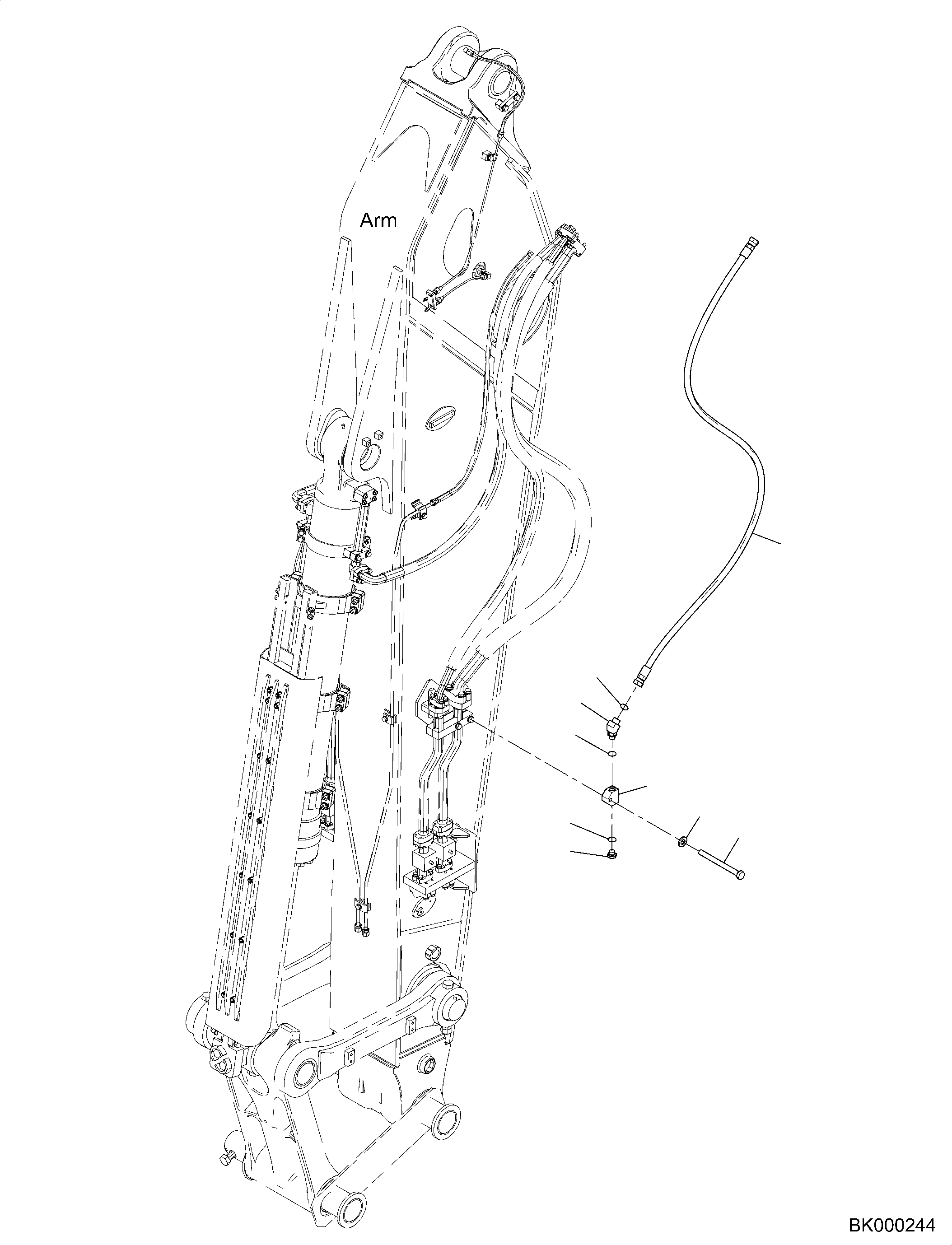 Шланг 02774-20523 KOMATSU