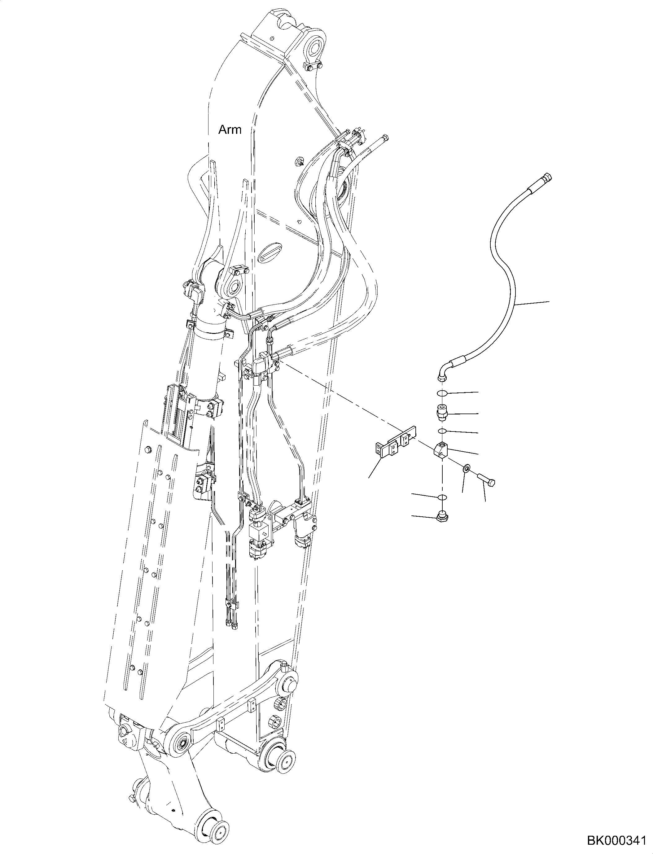 Шланг 02775-20514 KOMATSU