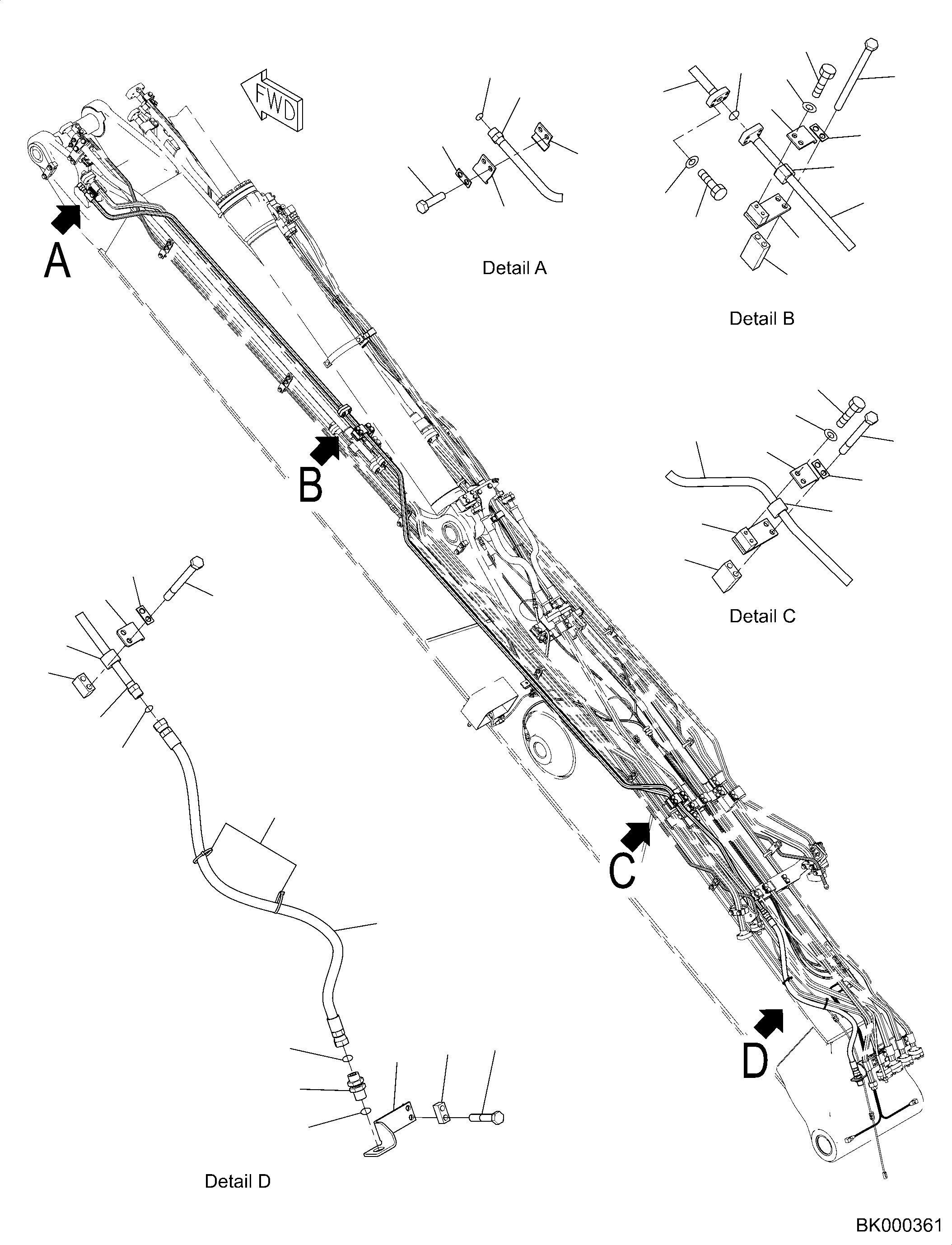 Соединительный штуцер 2A6-62-K3460 KOMATSU