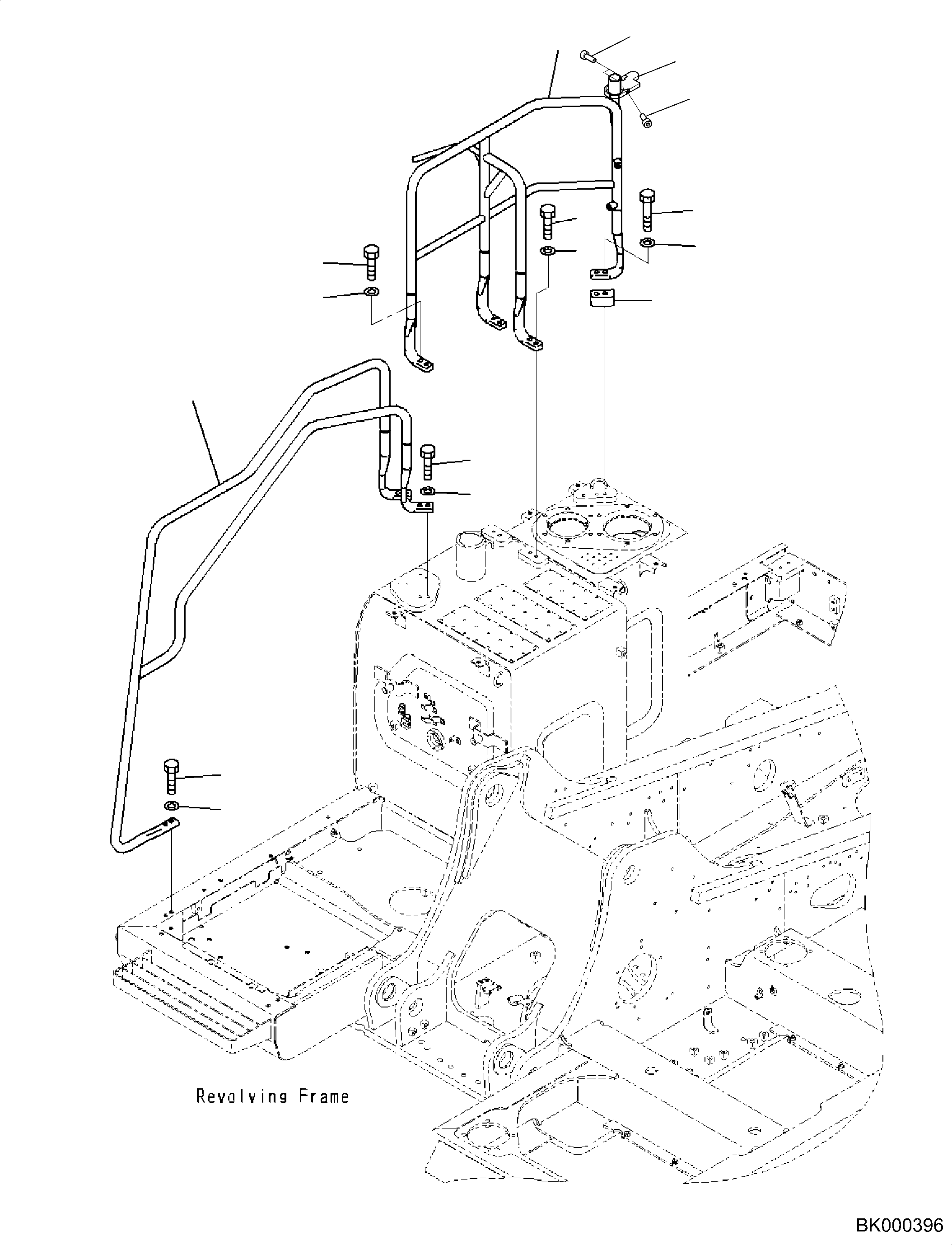 Поручень 2A6-54-11261 KOMATSU