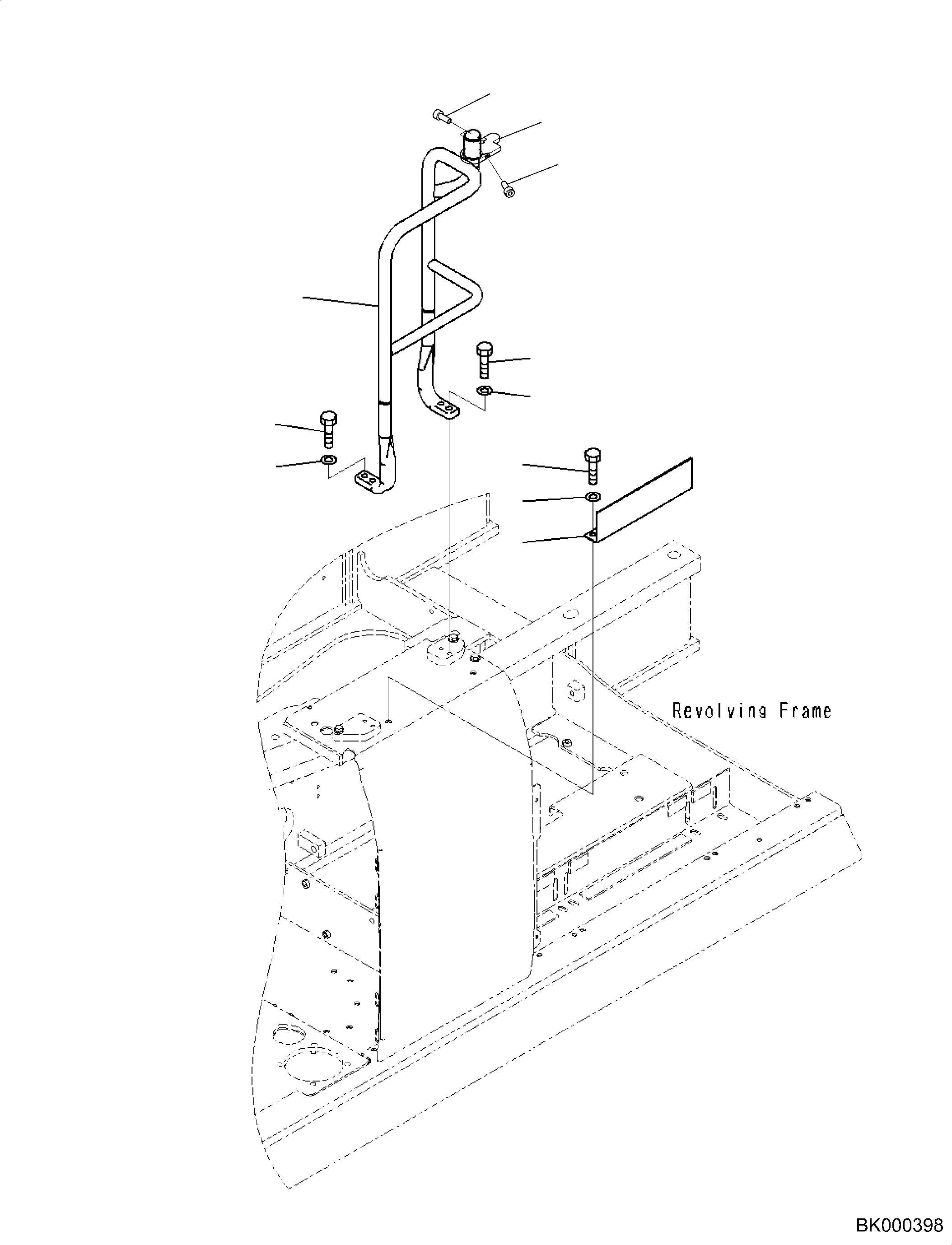 Поручень 2A5-54-26120 KOMATSU