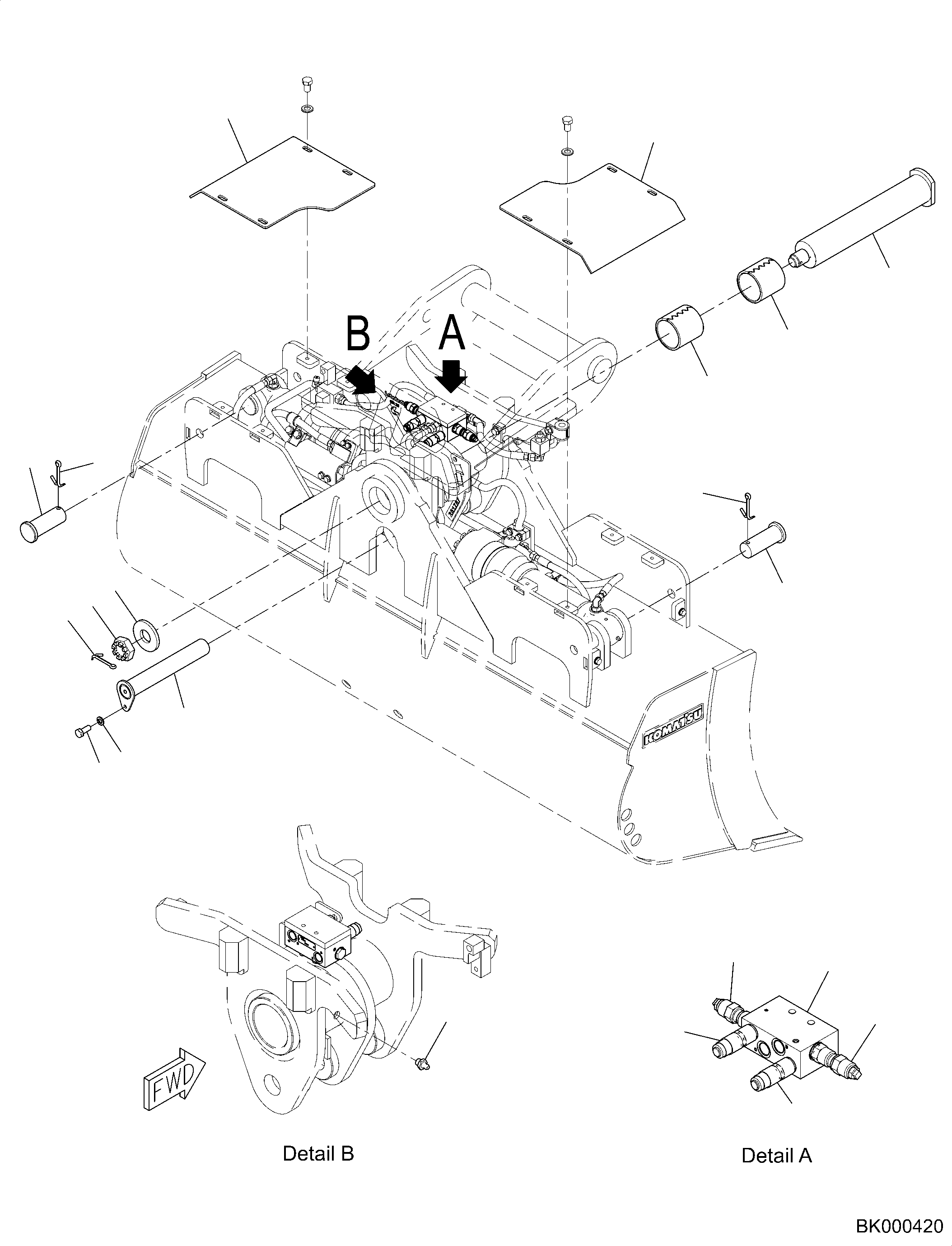 Клапан в сборе 2A5-828-K830 KOMATSU