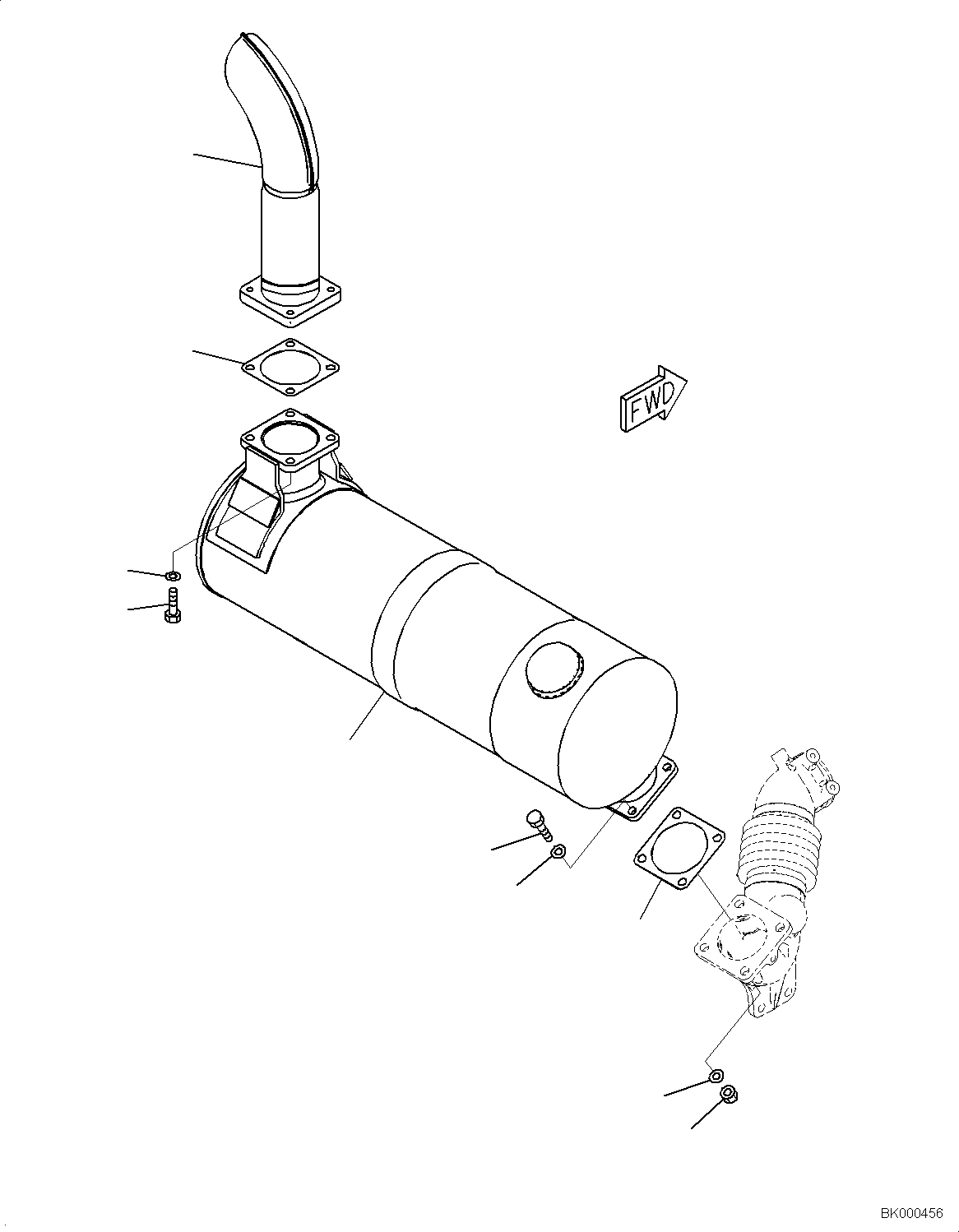 Komatsu diesel Oxidation Catalyst (KDOC) Assembly 6523-01-0271 KOMATSU
