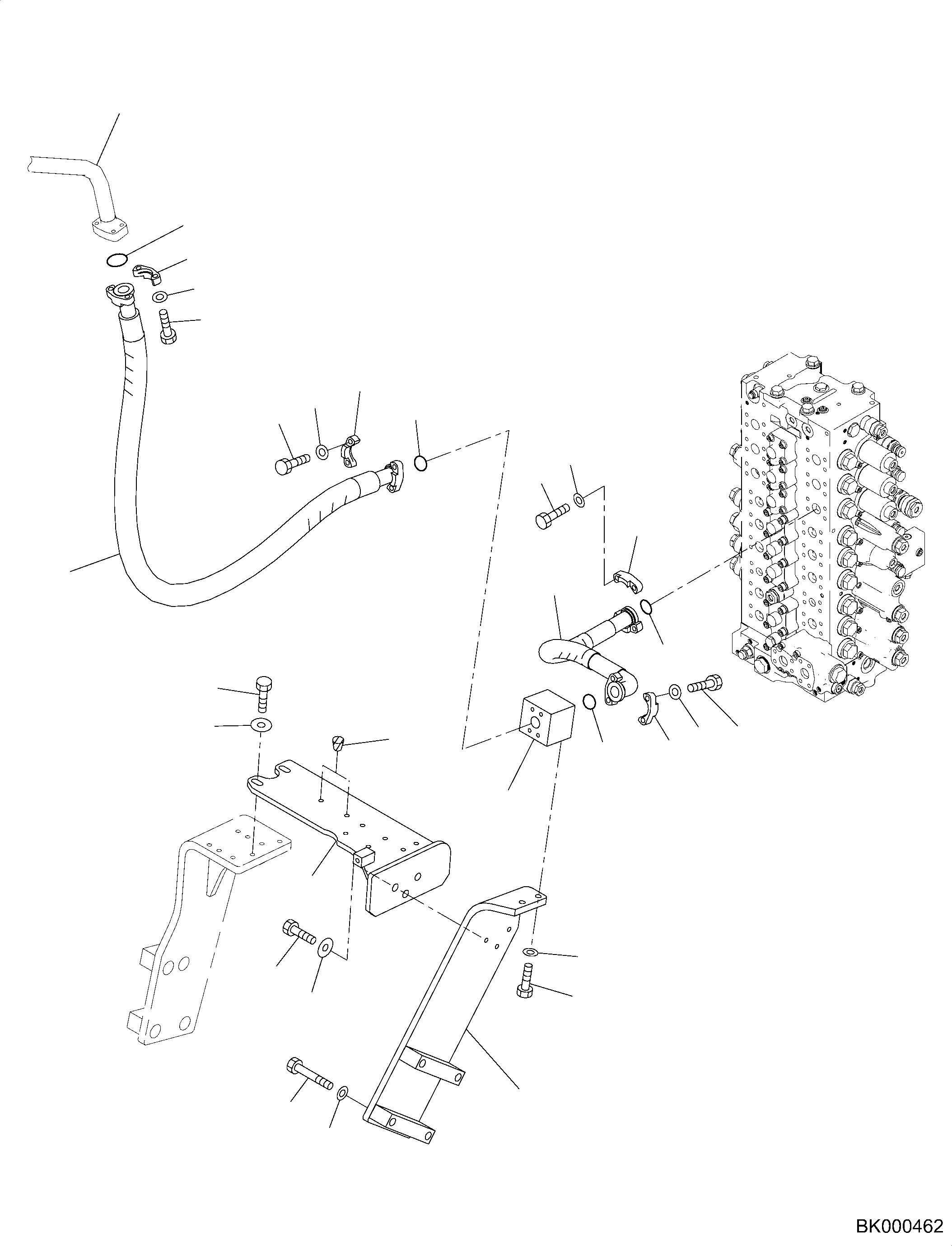 Шланг фланцевого типа 07098-010A7 KOMATSU