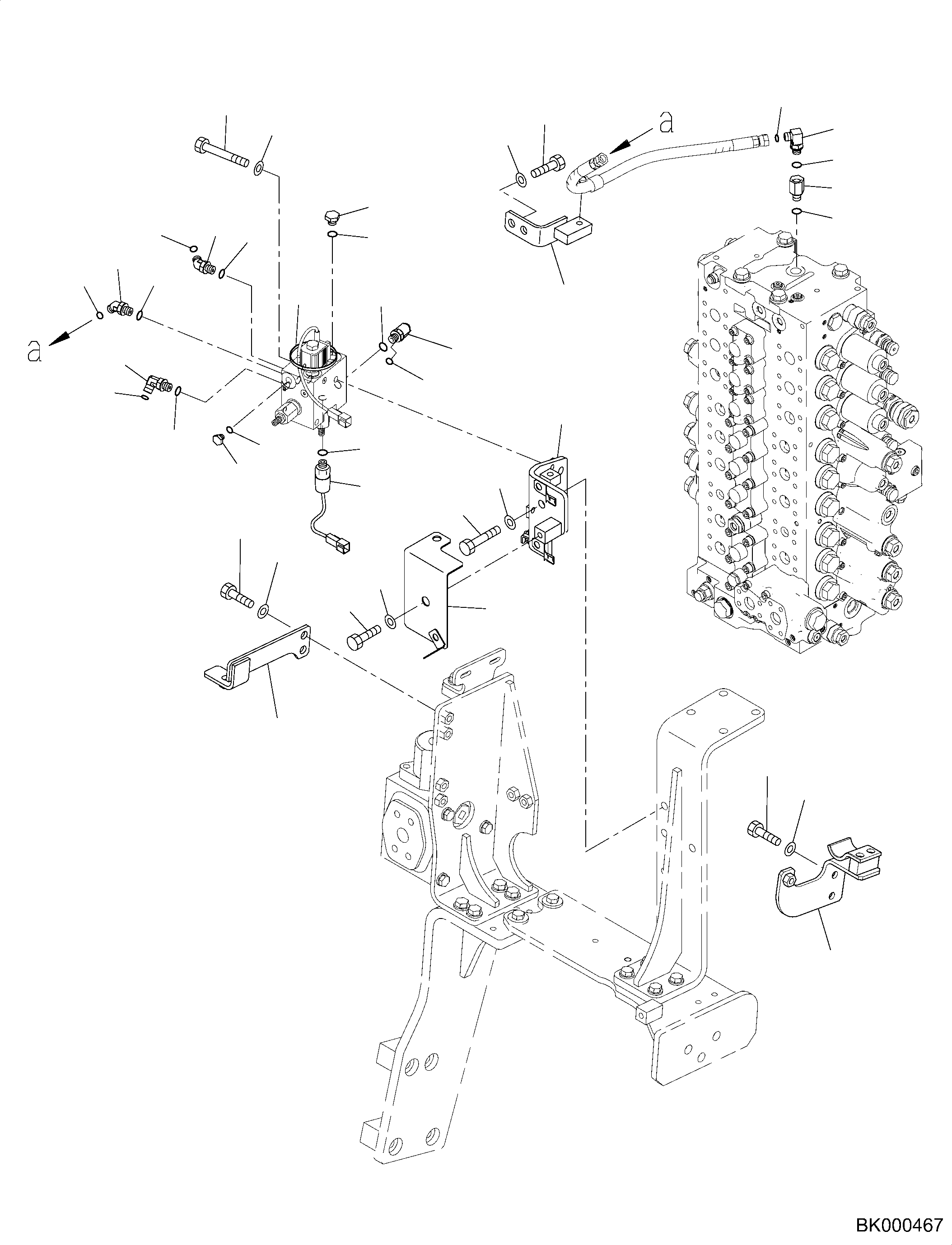 Кронштейн 2A5-62-K3410 KOMATSU