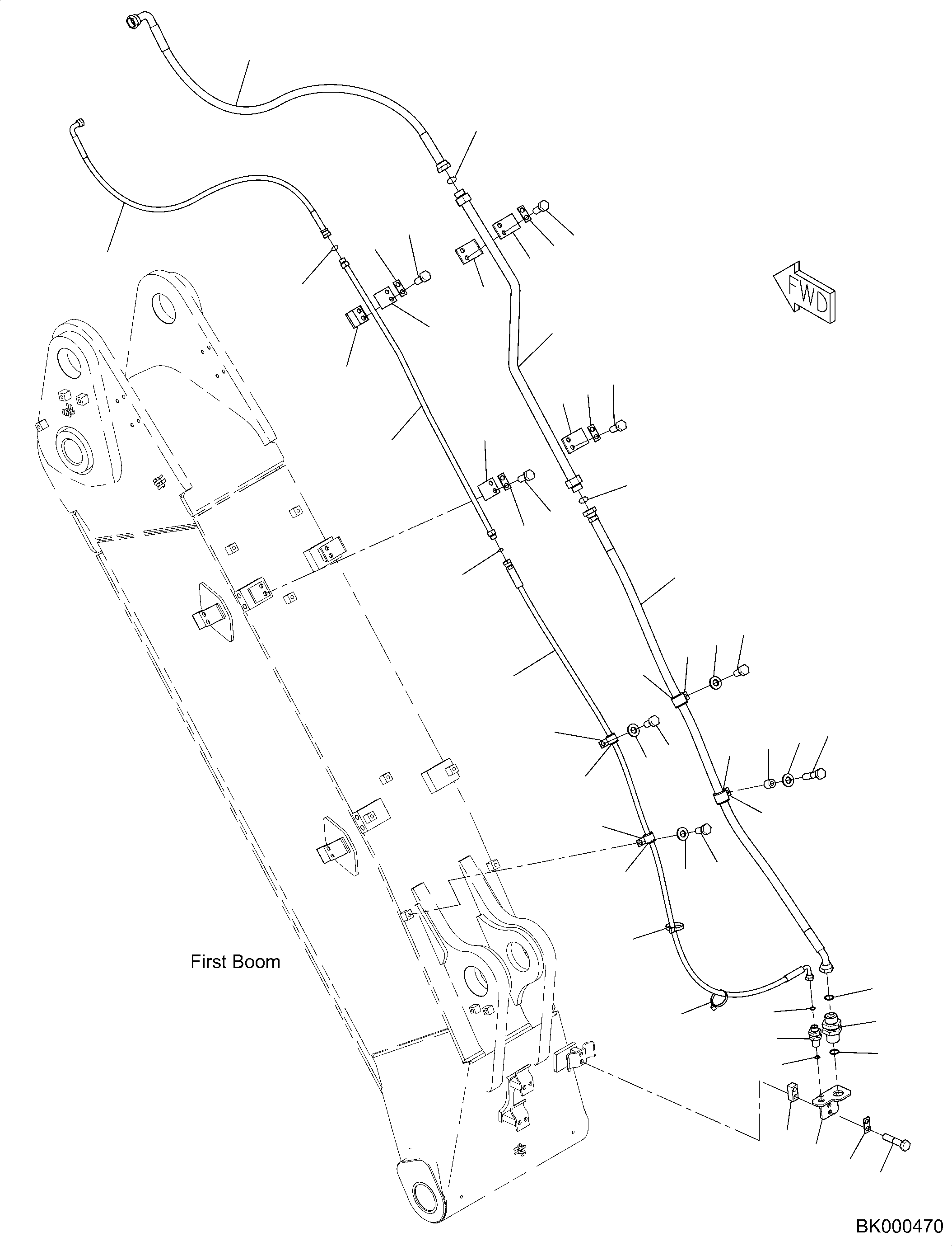 Шланг 2A5-62-K4641 KOMATSU