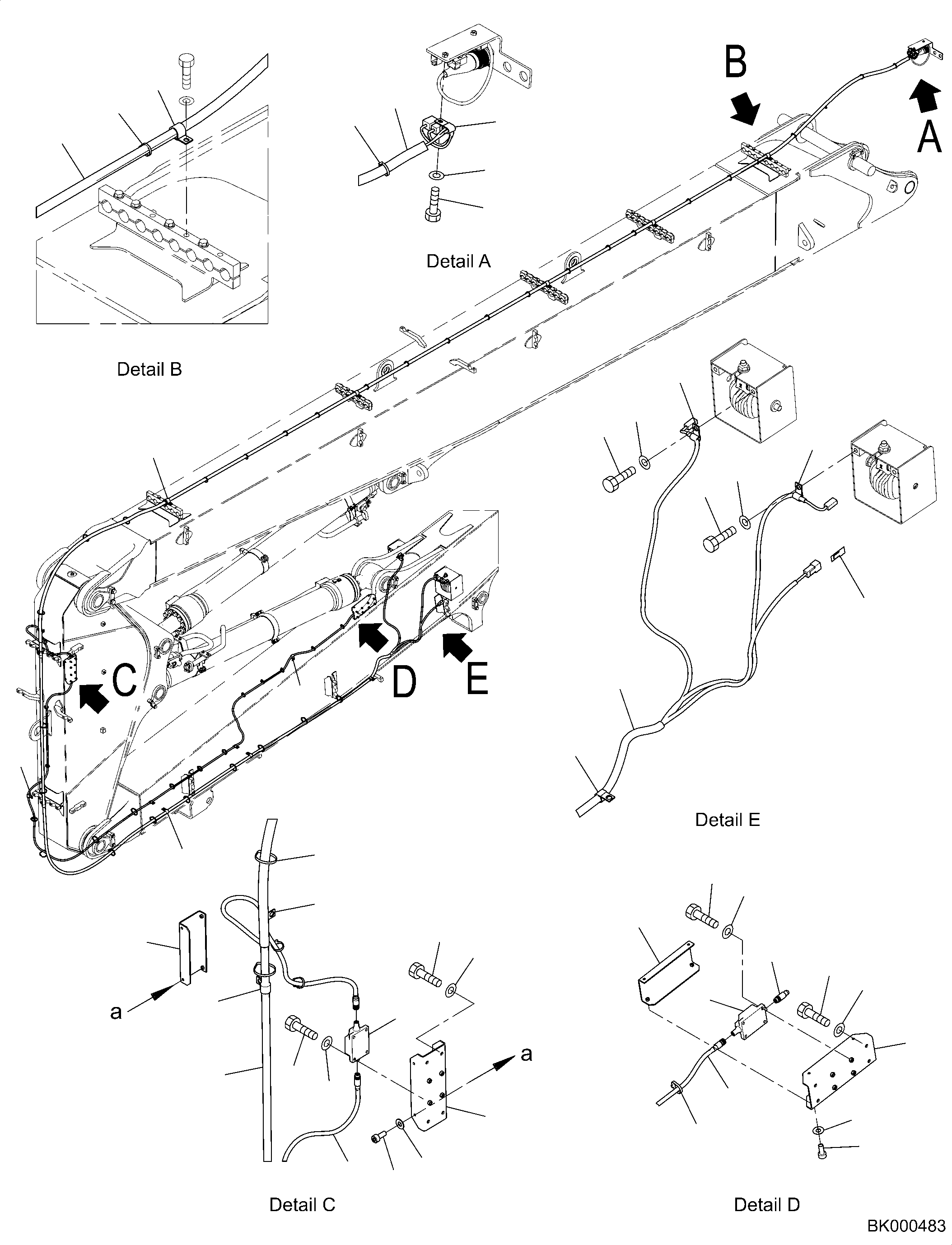 Болт с внутренним шестигранником 01252-B0512 KOMATSU