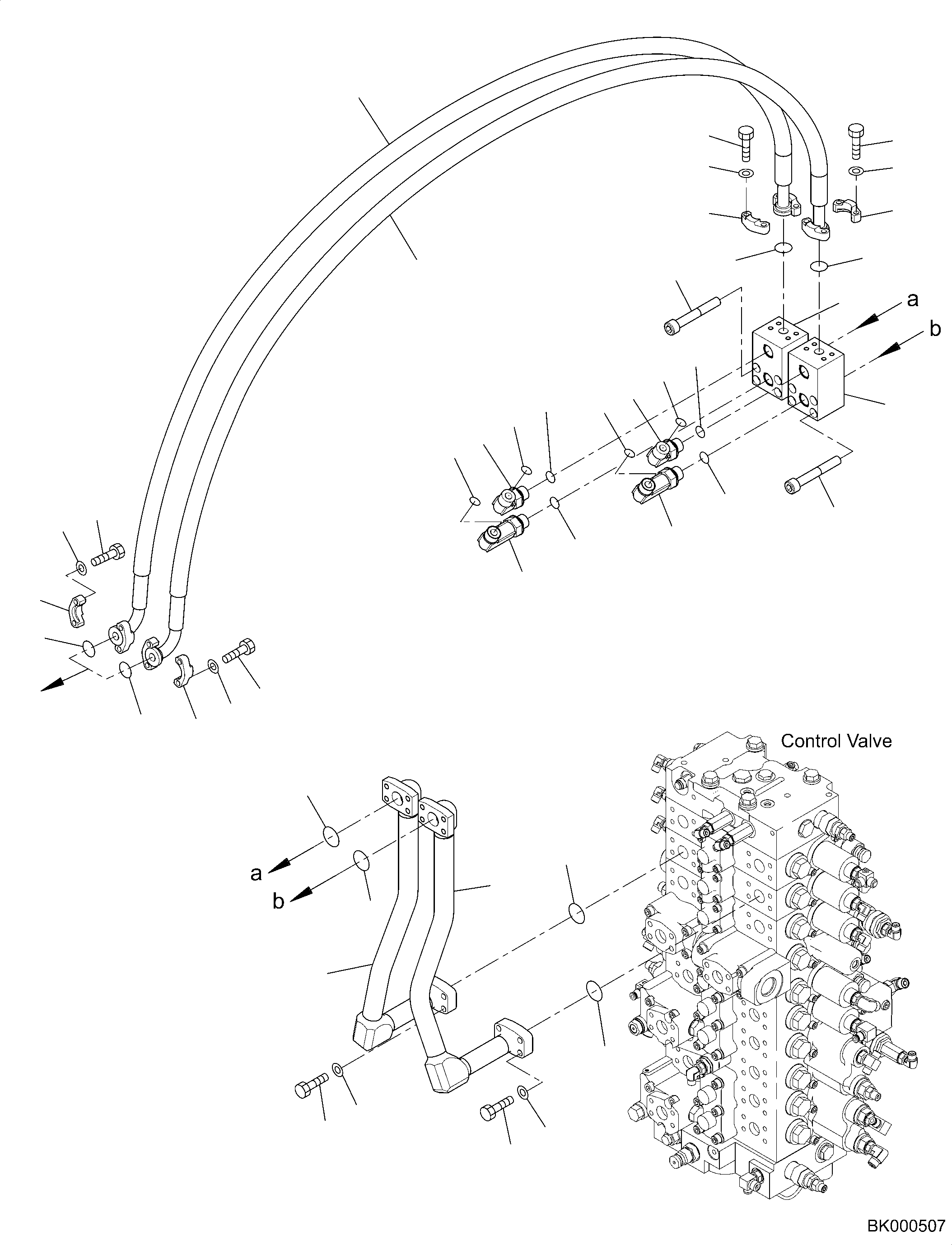 Шланг 07098-00523 KOMATSU