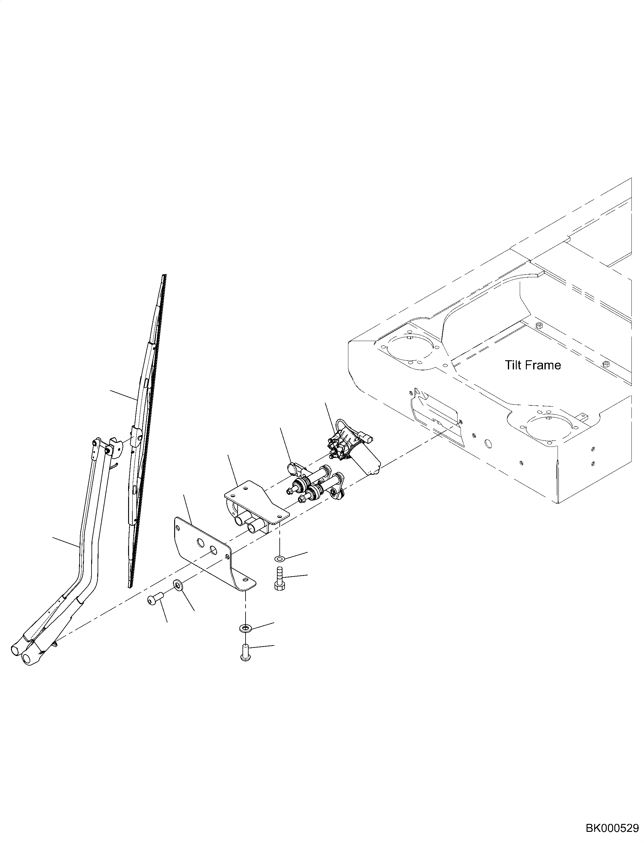 Щётка стеклоочистителя 2A7-06-K1491 KOMATSU