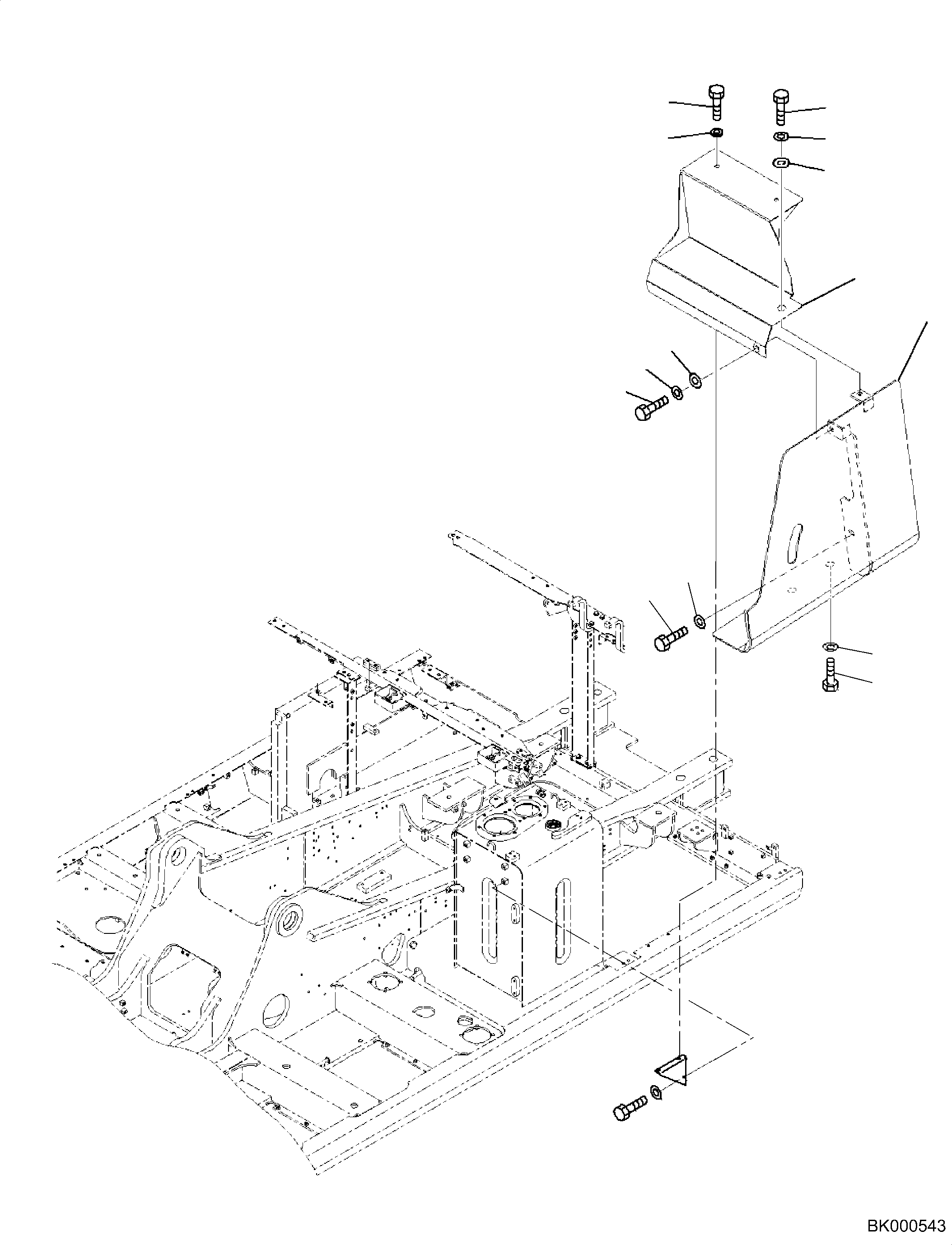 Крышка 2A7-54-K1220 KOMATSU