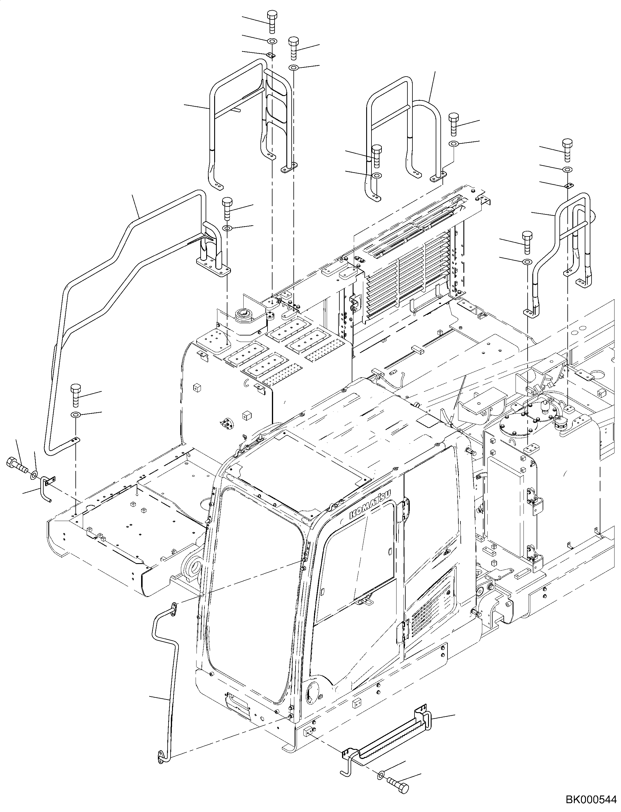 Поручень 2A7-54-11212 KOMATSU