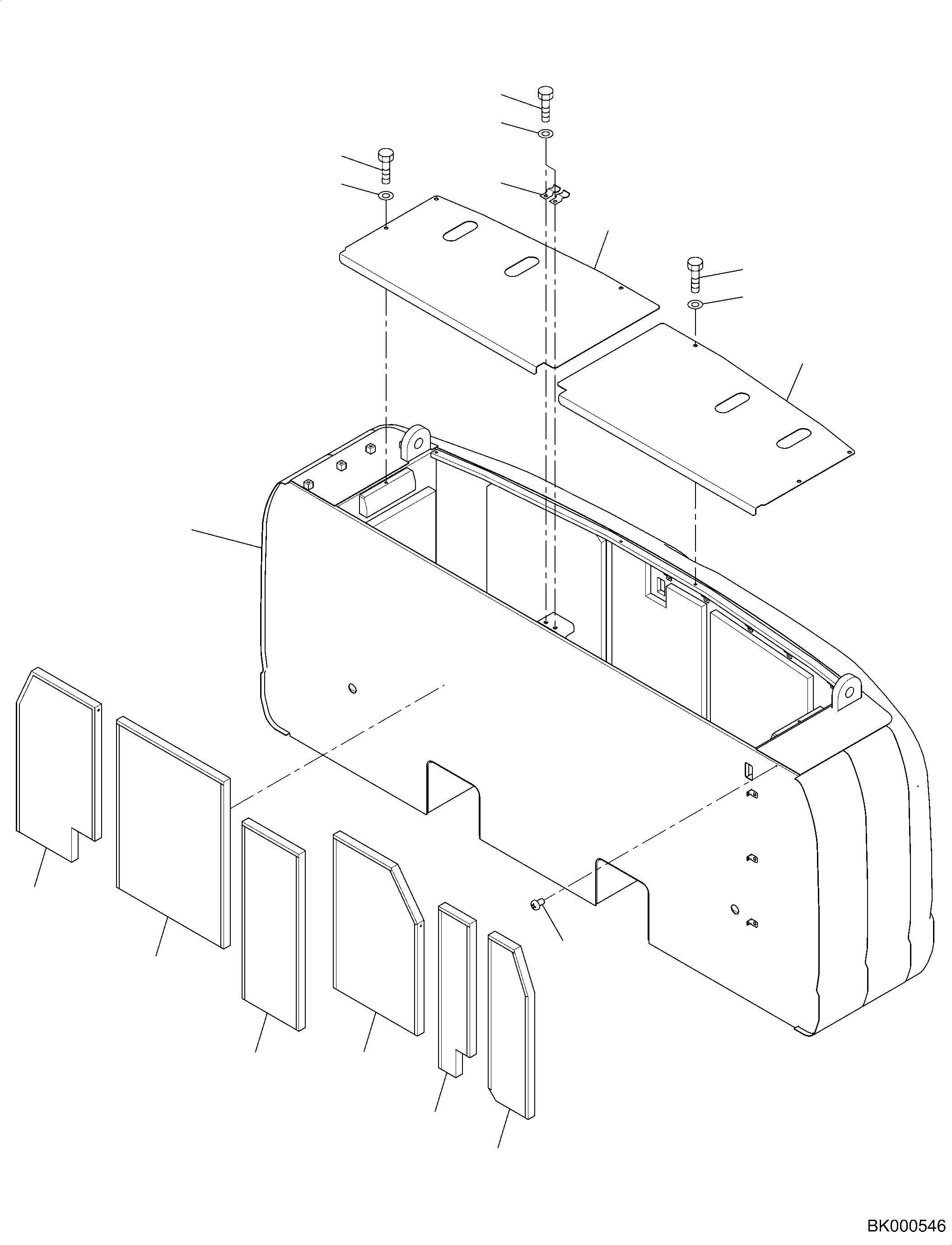 Крышка 2A7-46-K1680 KOMATSU
