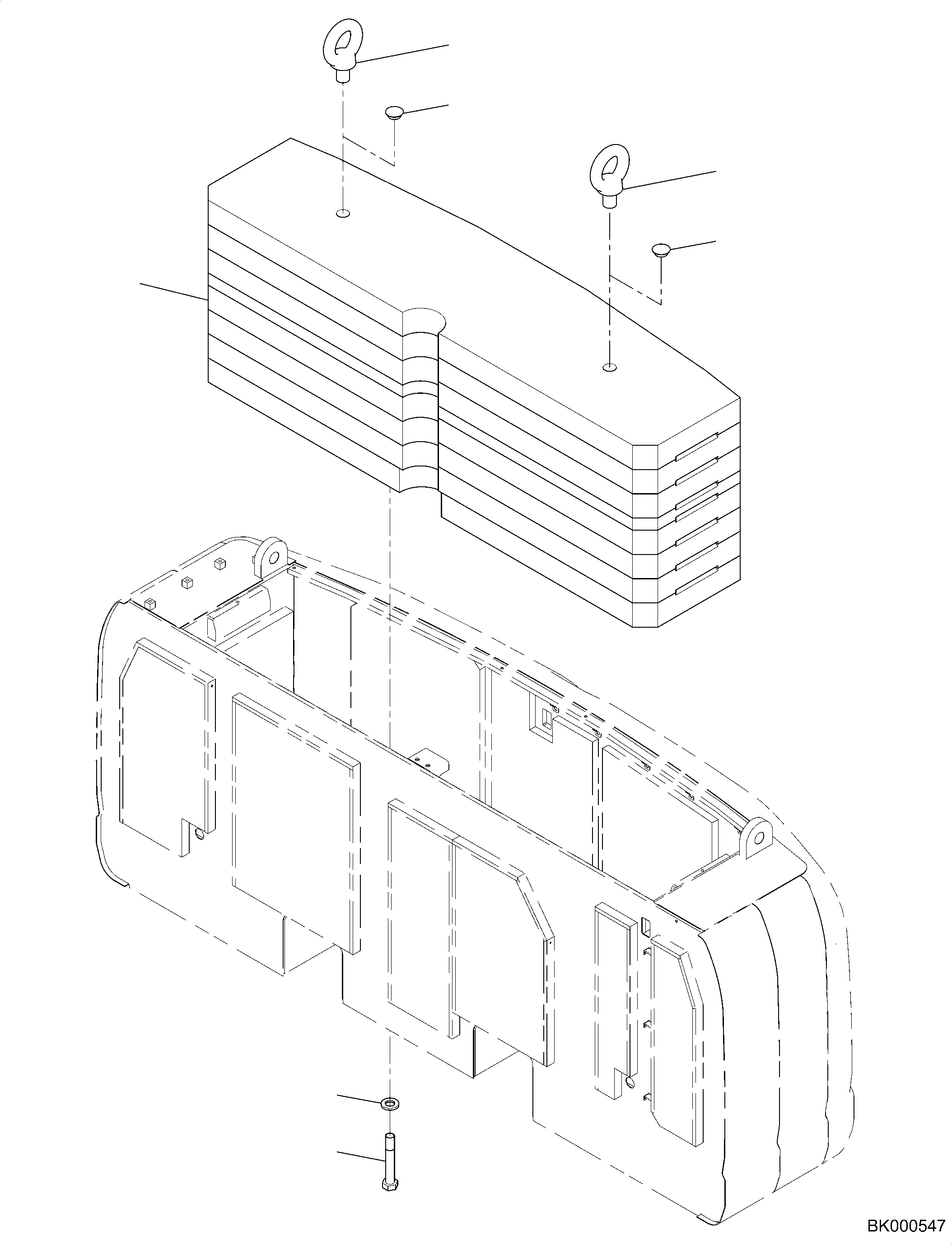 Груз 2A7-46-K1410 KOMATSU