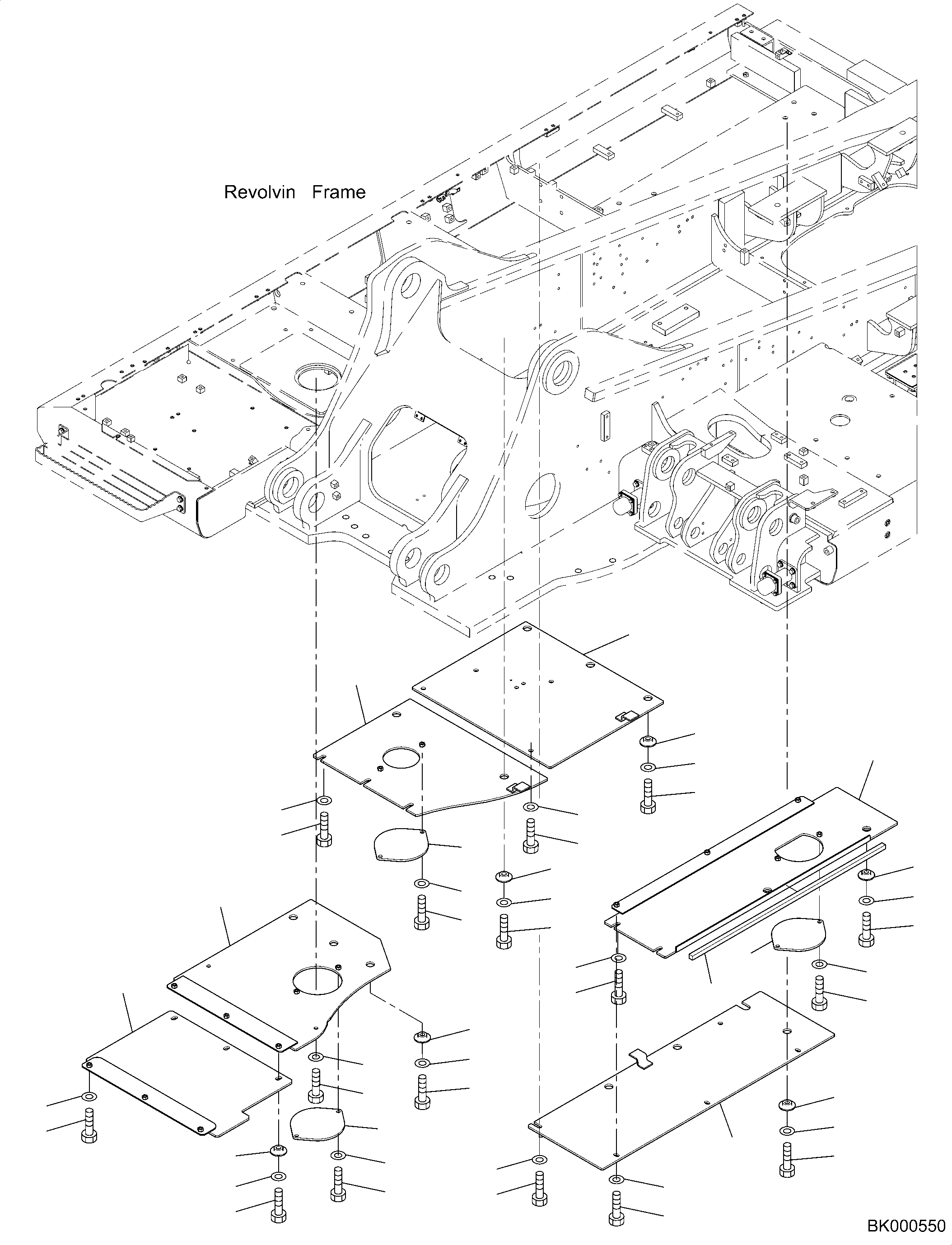 Крышка 2A7-54-K1550 KOMATSU