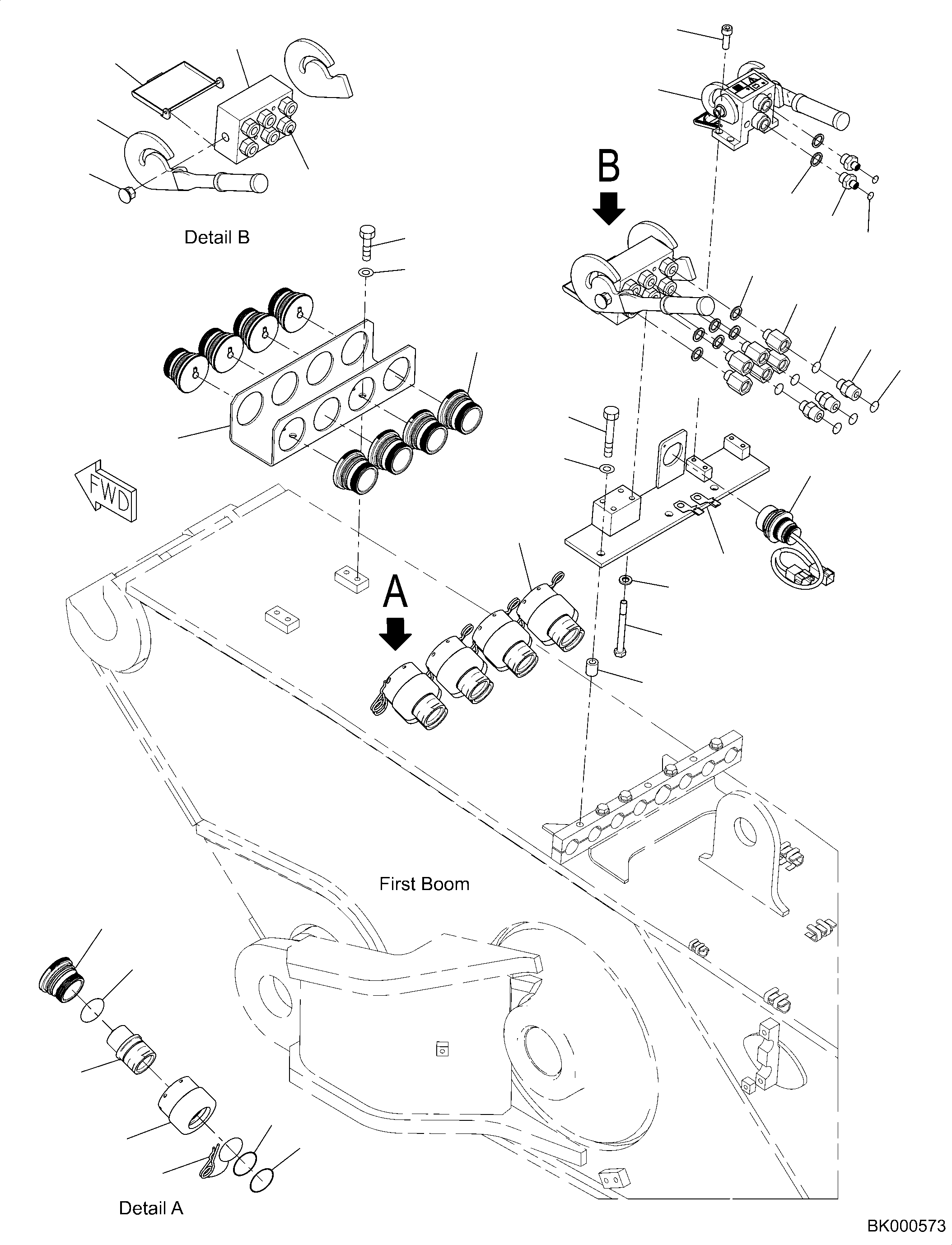 Болт с внутренним шестигранником 01252-A0825 KOMATSU