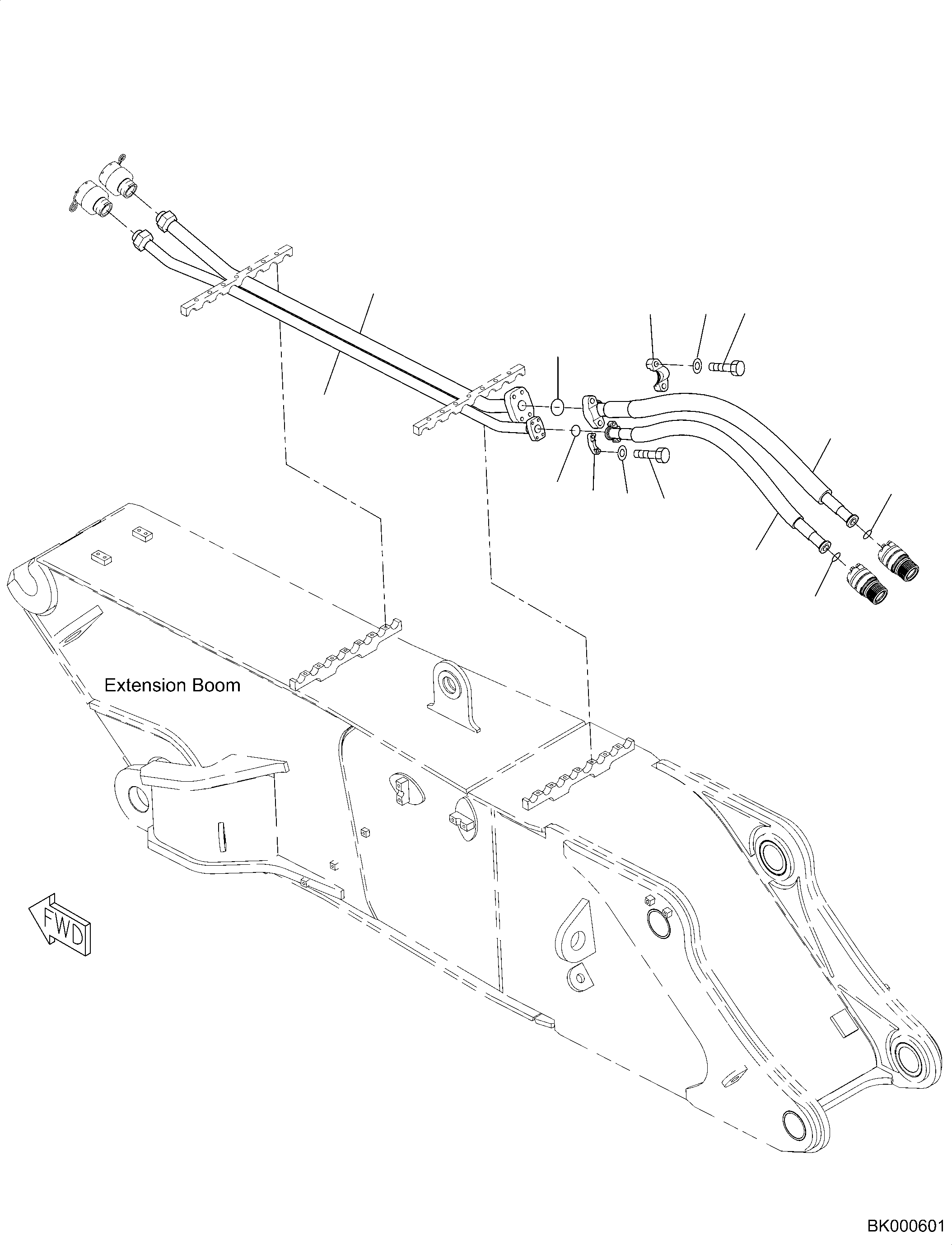 Шланг 2A7-62-K3360 KOMATSU