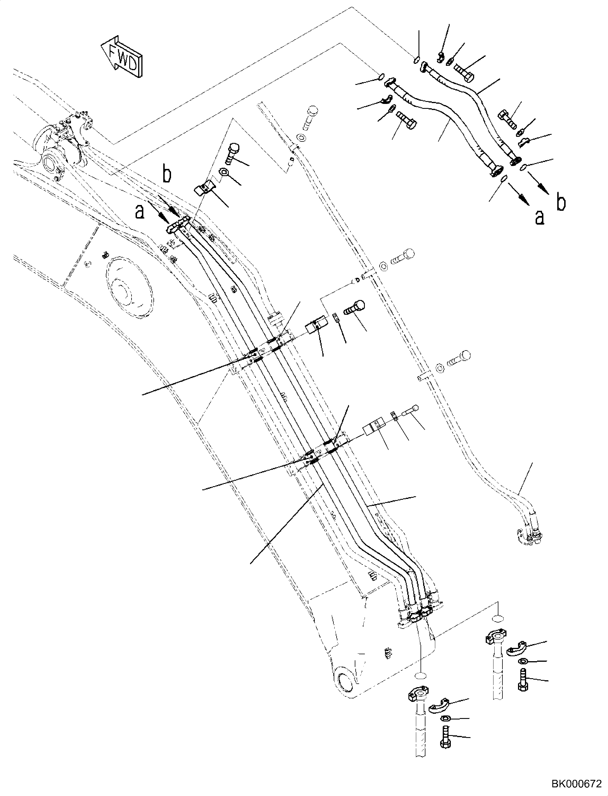 Шланг 2A6-62-11910 KOMATSU