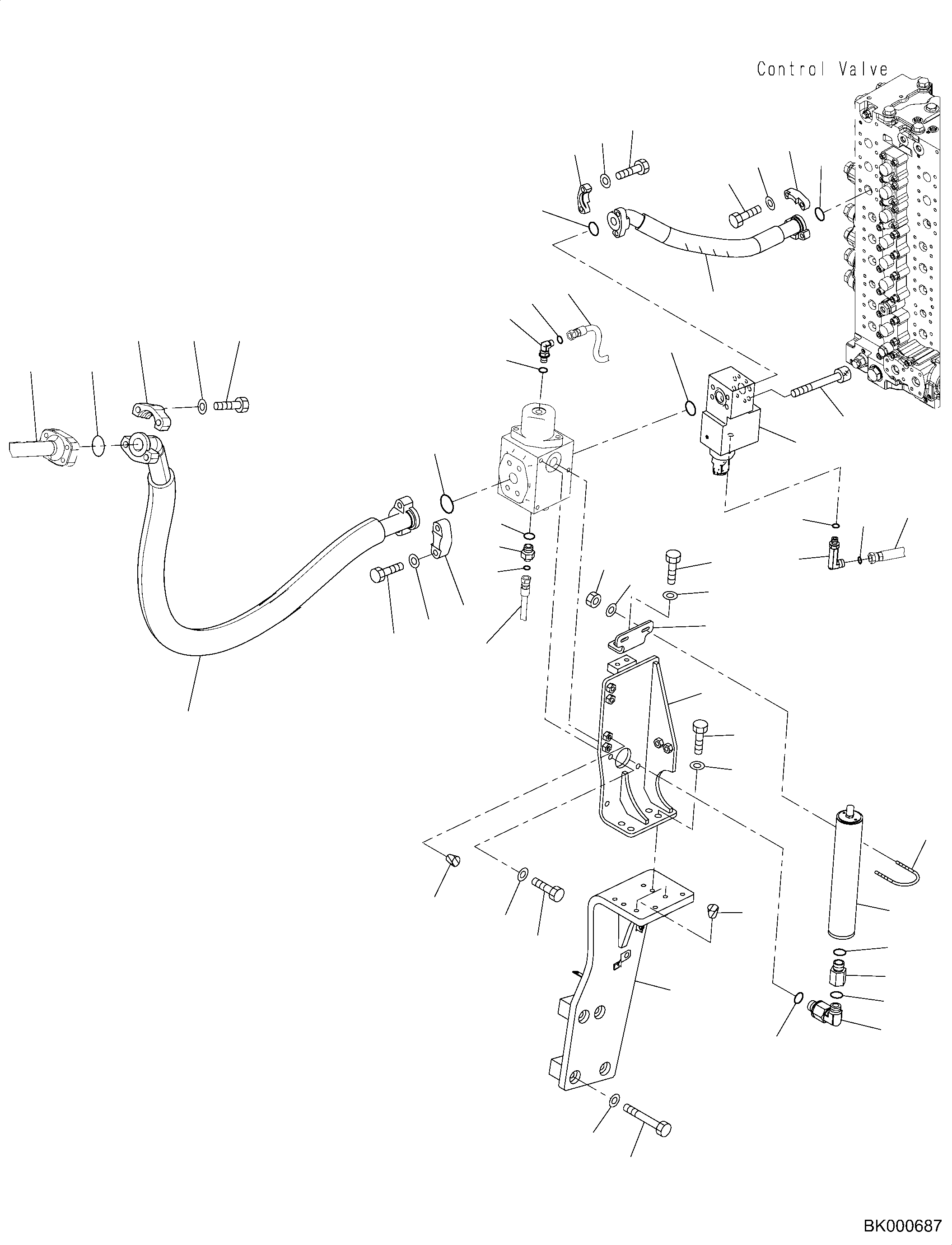 Шланг 2A6-62-K1380 KOMATSU