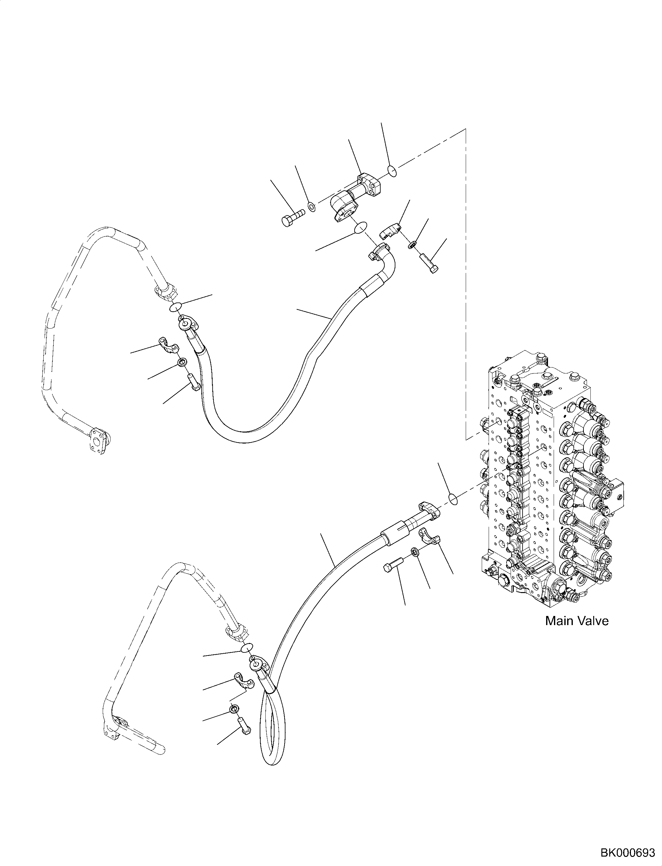 Шланг 2A6-62-K2190 KOMATSU