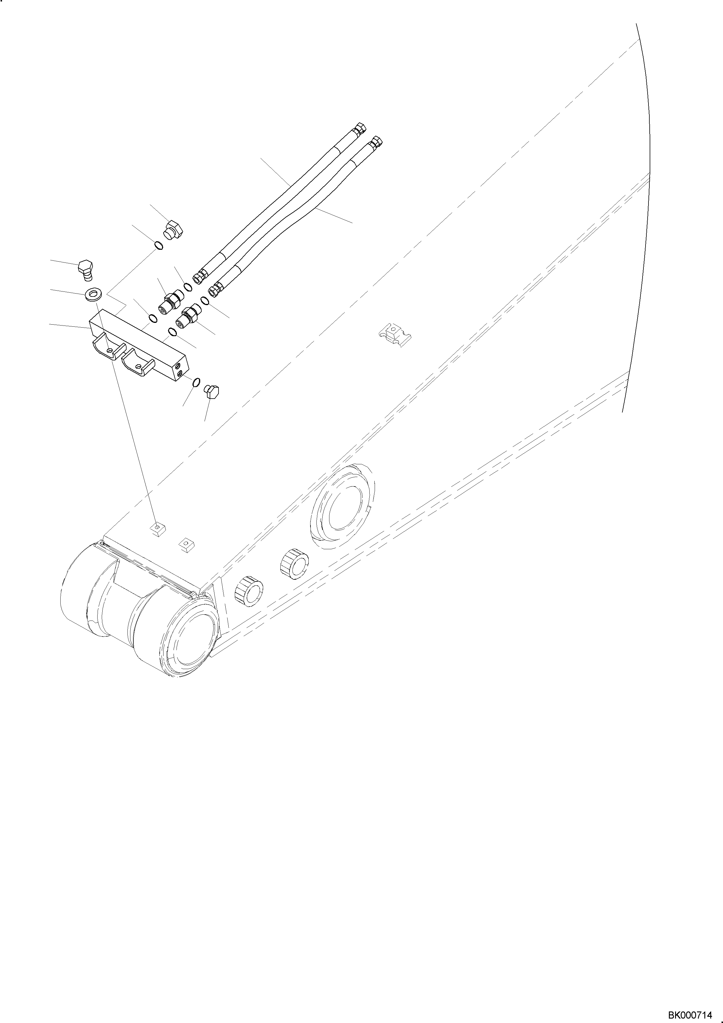 Шланг 2A8-70-K3240 KOMATSU