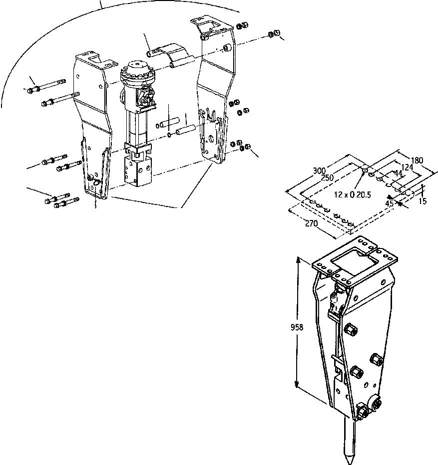 Side plates (right and left) WG86509320 KOMATSU