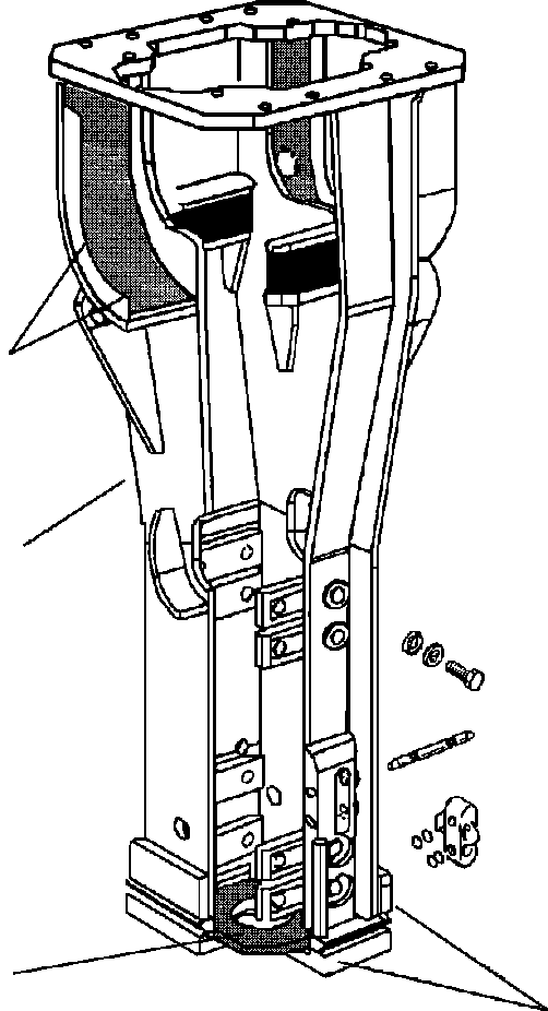 Cradle repair kit WG86507787 KOMATSU
